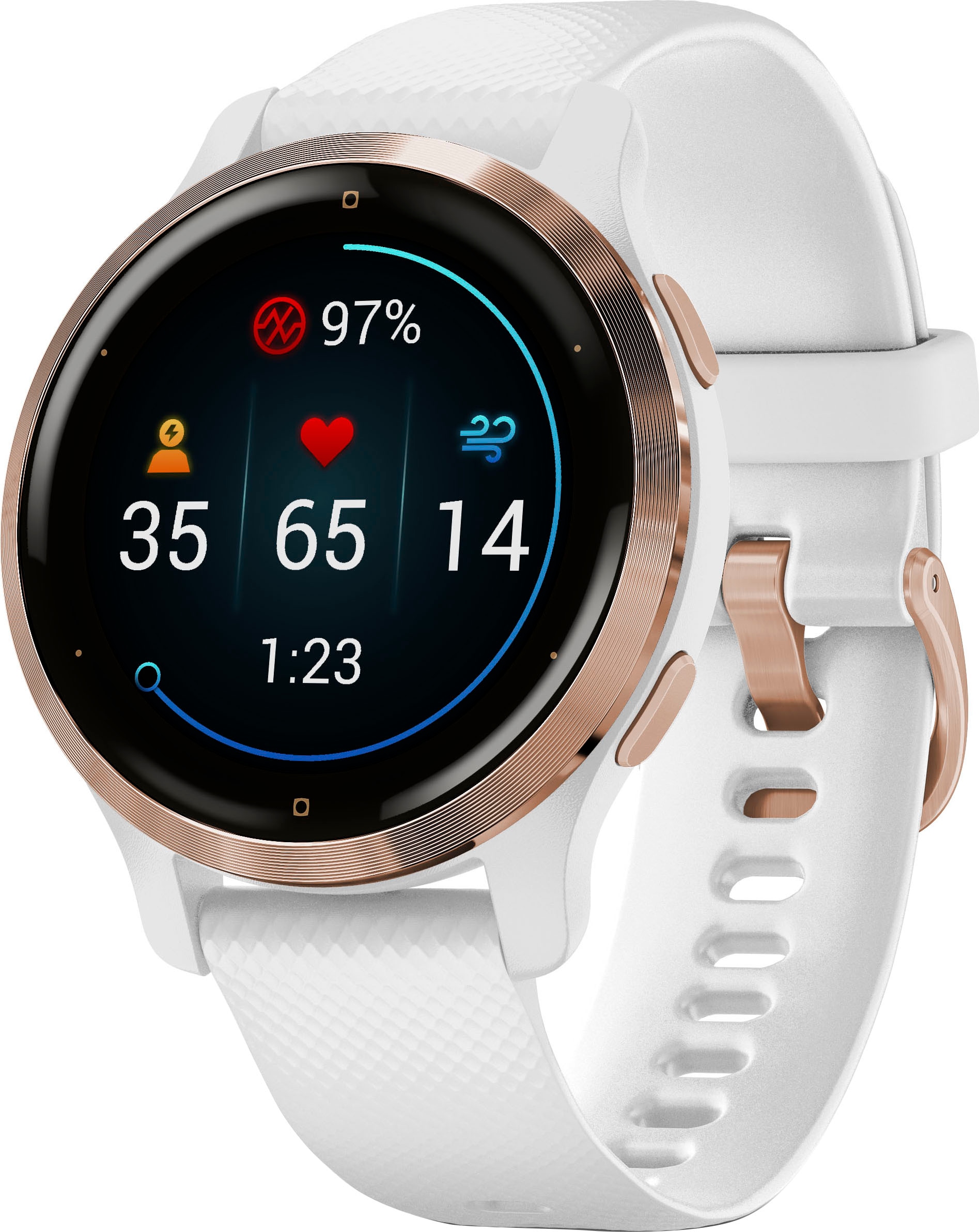 Garmin Smartwatch »Venu 2S«, (2,8 cm / 1,1 Zoll), 8 GB, 25 vorinstallierten Sport-Apps
