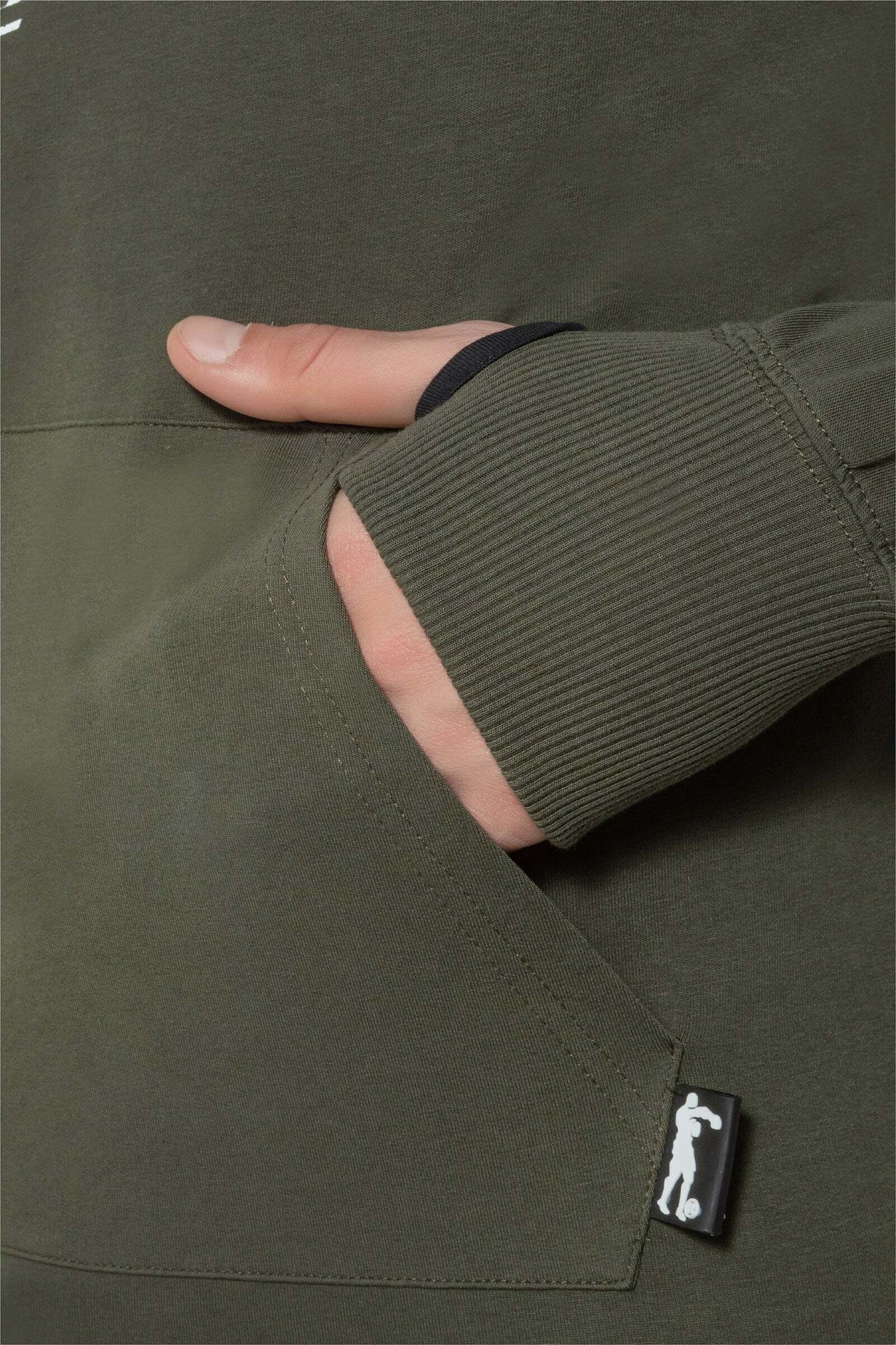 BOXEUR DES RUES Kapuzenpullover »BOXEUR DES RUES Kapuzenpullover Hooded Sweatshirt with Thumb Openings«