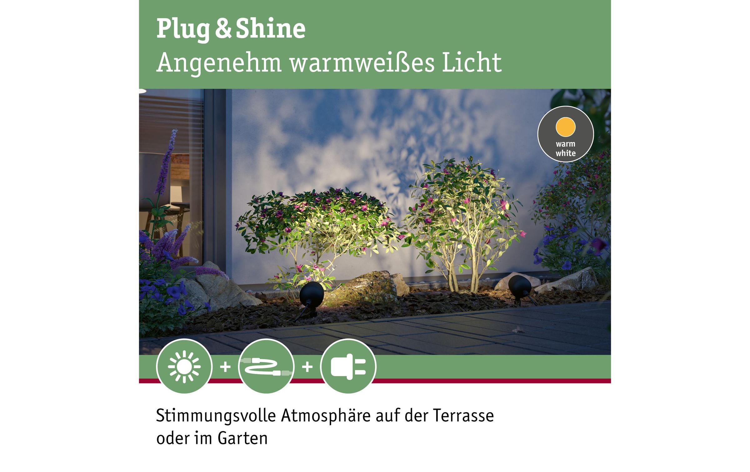 Paulmann LED Gartenleuchte »Plug & Shine«