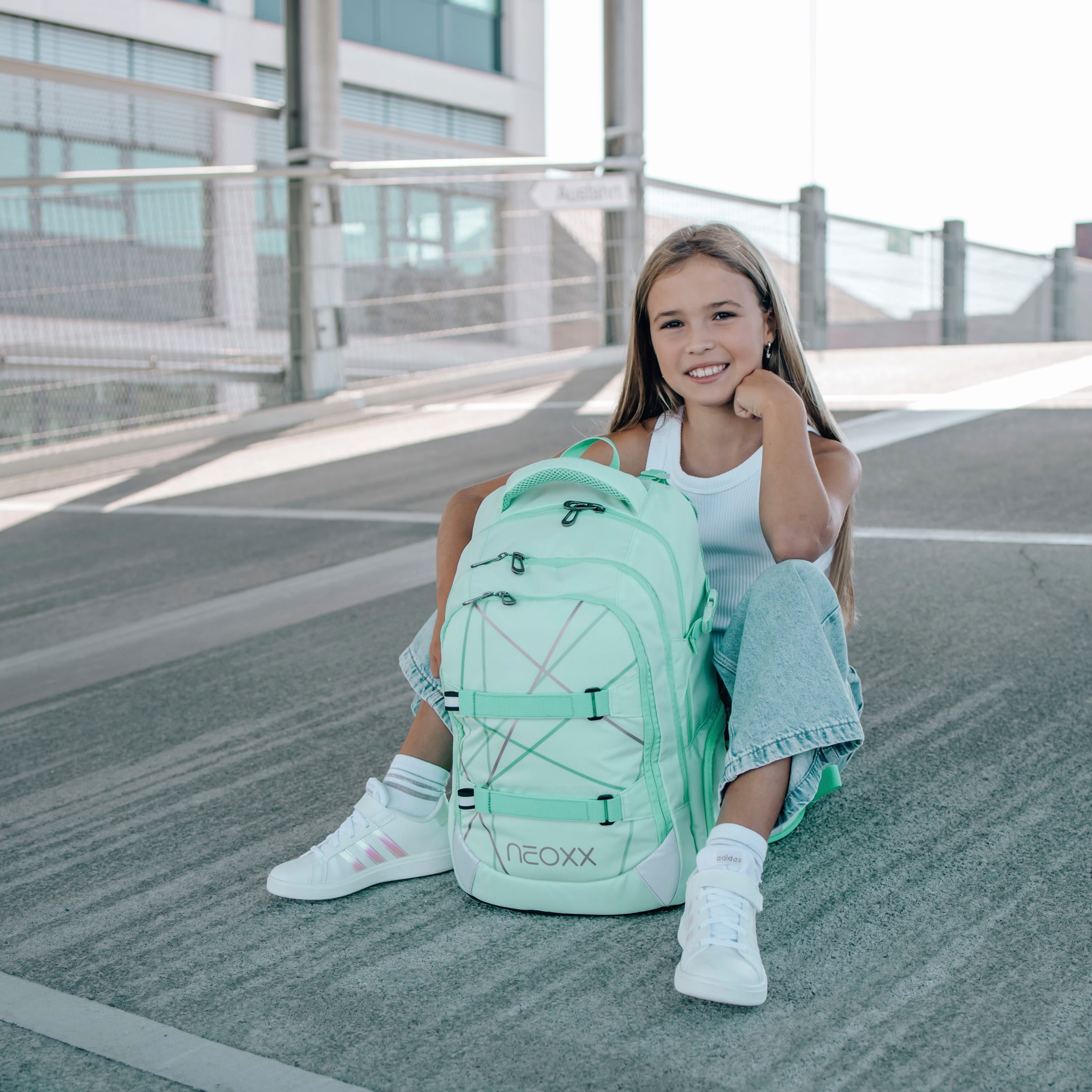 neoxx Schulrucksack »Active Pro, Mint To Be«