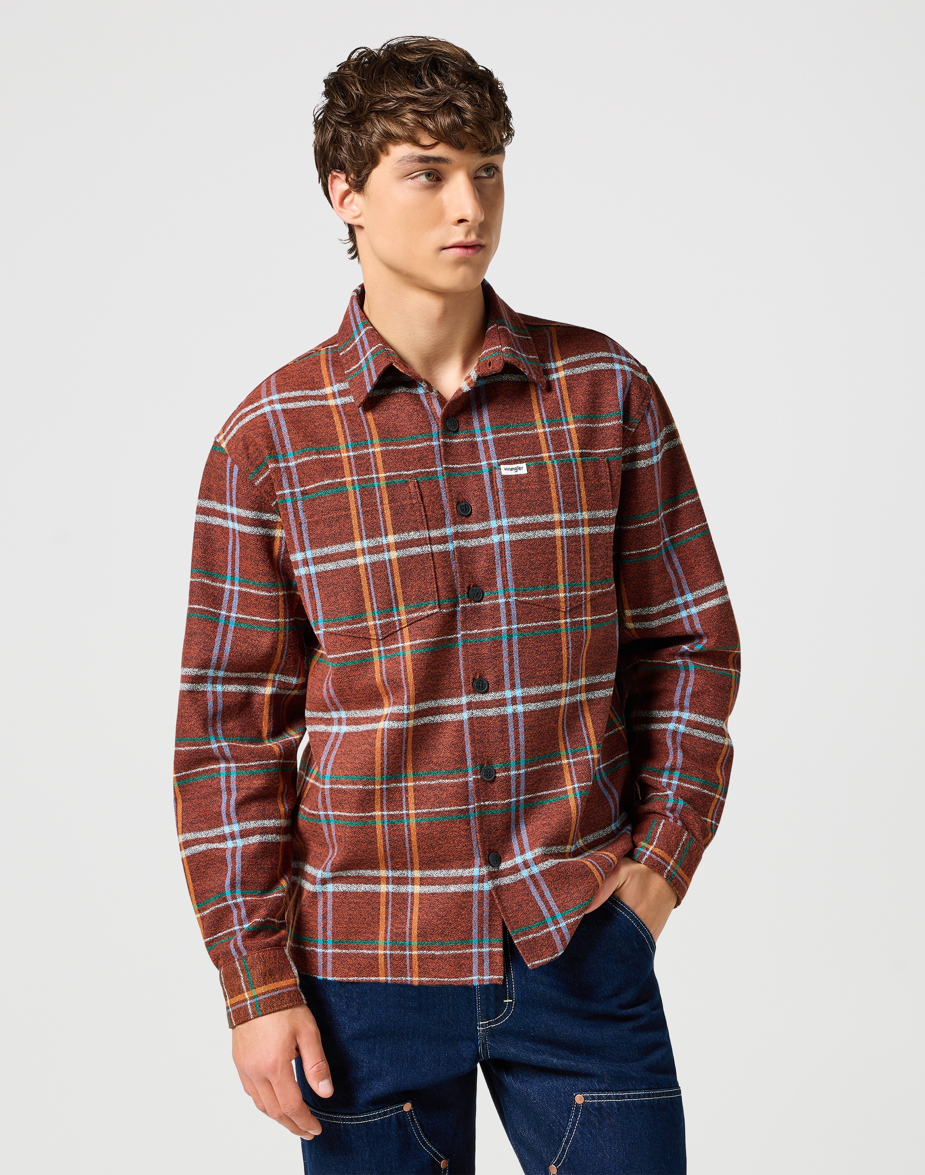 Wrangler Langarmhemd »FRAYED PLAID SHIRT«, mit Karomuster