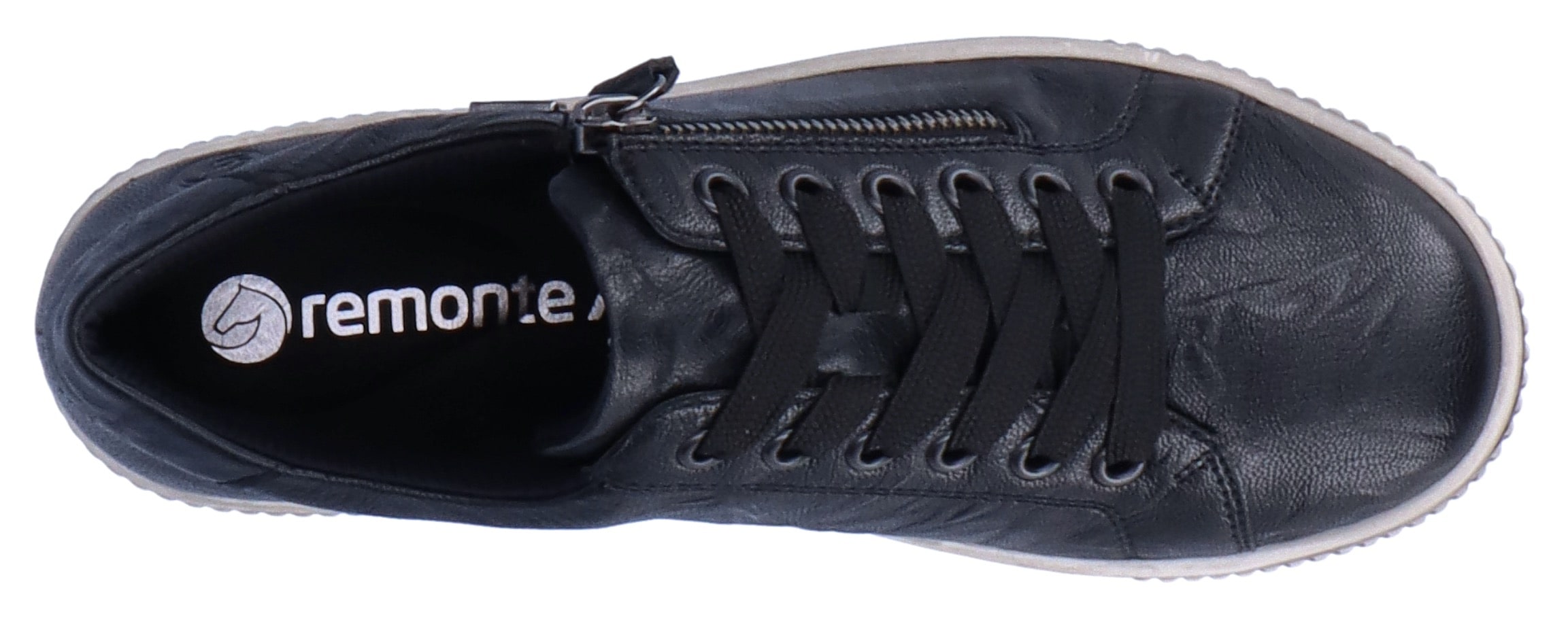 Remonte Plateausneaker, Freizeitschuh, Halbschuh, Schnürschuh mit Aussenreissverschluss