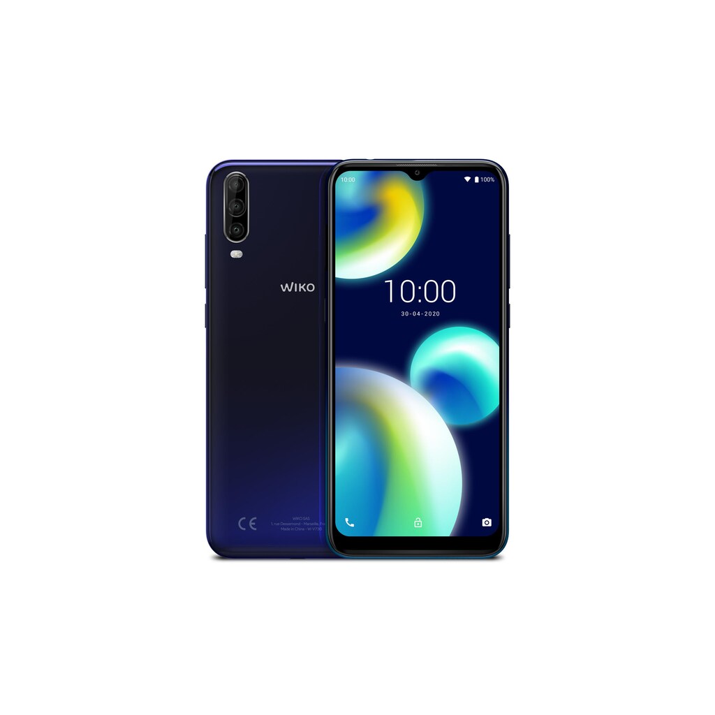 WIKO Smartphone »View 4 Lite 64 GB Deep Blue«, Deep Blue, 6,52 cm/2,6 Zoll, 64 GB Speicherplatz, 13 MP Kamera