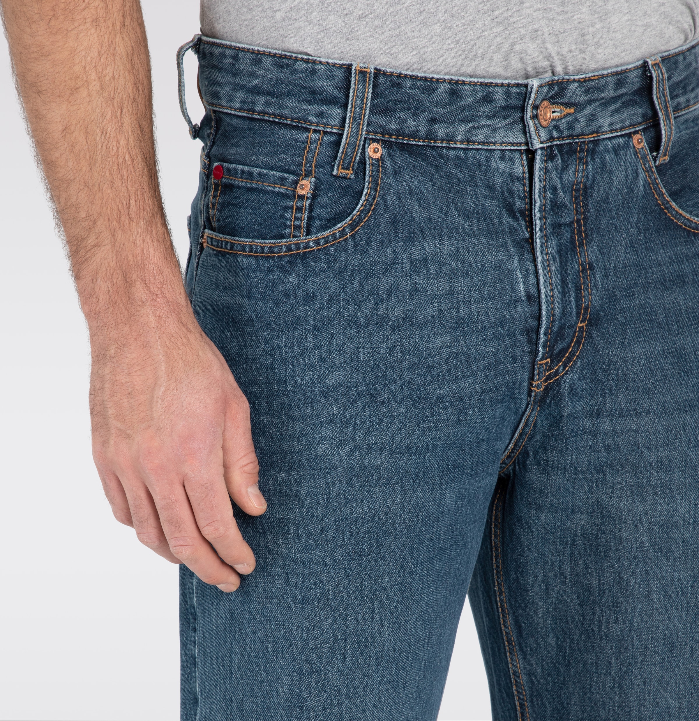 MAC 5-Pocket-Jeans »RICK«, mit Kontrastnähten