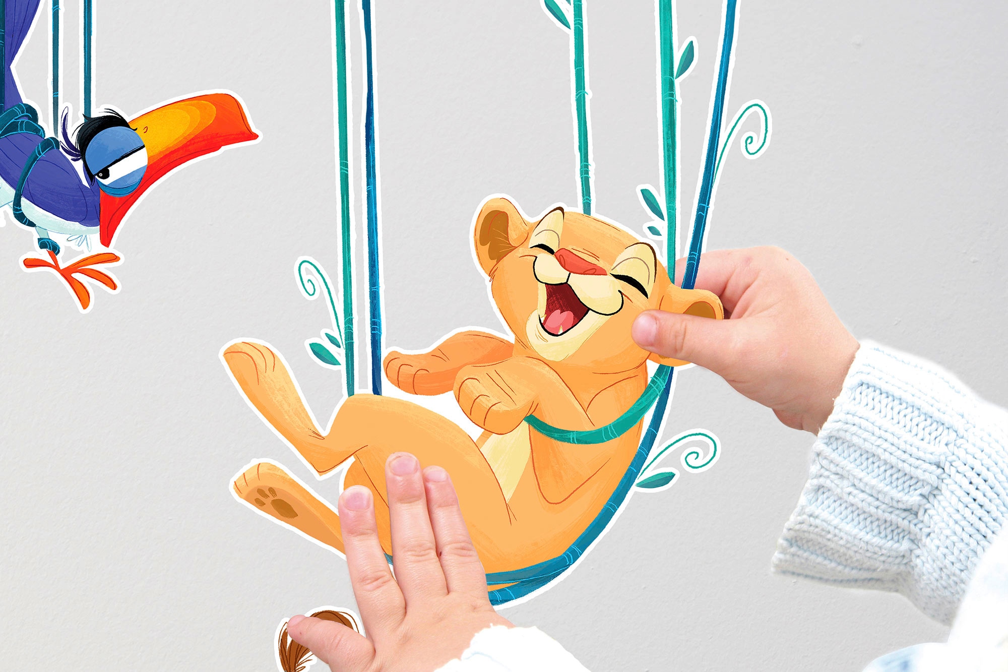 ✵ Komar Wandtattoo »Lion King Relax«, (3 St.), 50x70 cm (Breite x Höhe), selbstklebendes  Wandtattoo günstig bestellen | Jelmoli-Versand