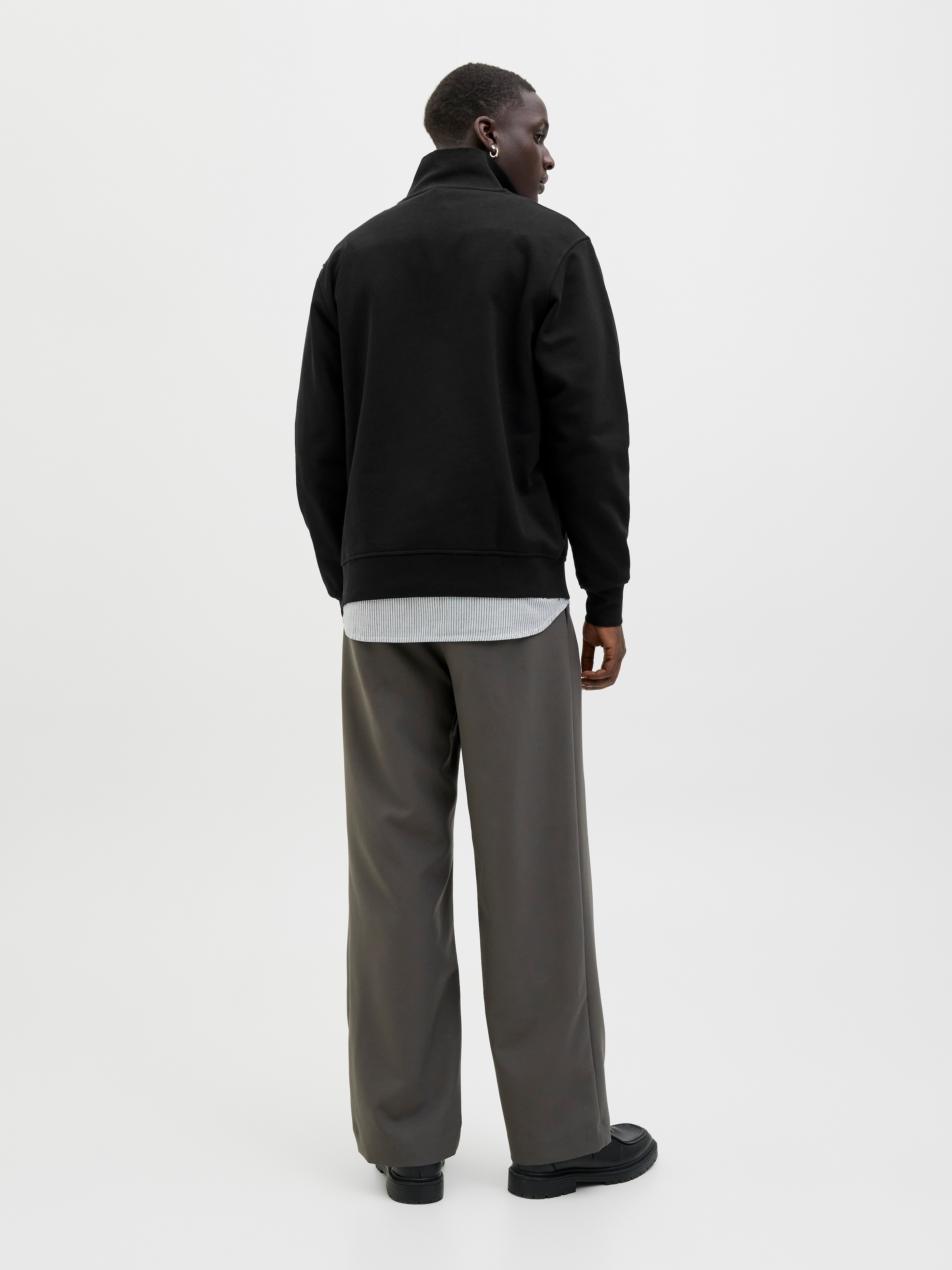 Jack & Jones Sweatshirt »JJESOHO SWEAT QUARTER ZIP HN NOOS«, mit Print