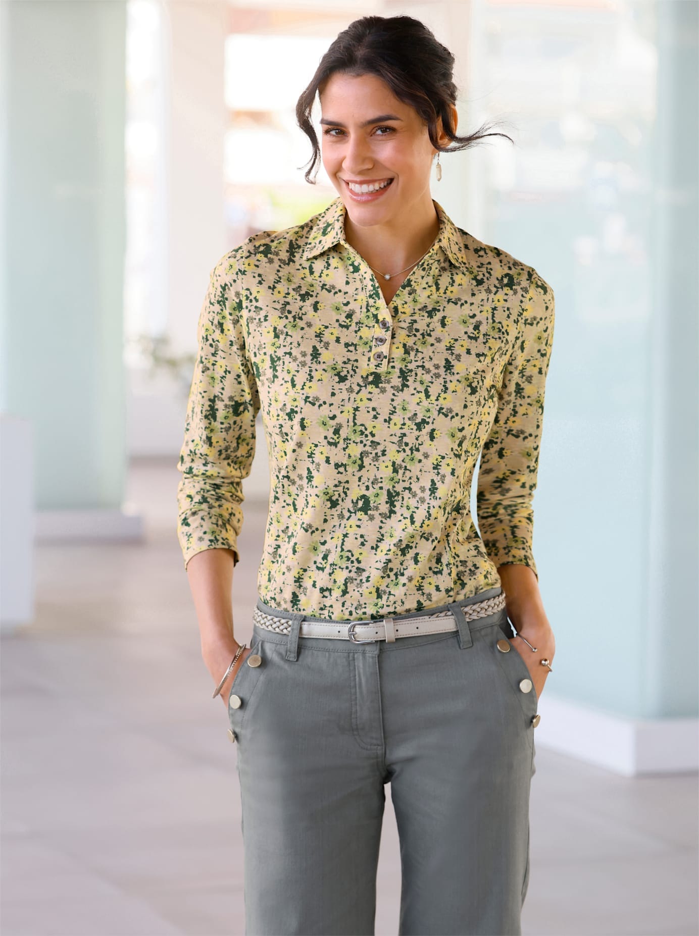 Inspirationen Poloshirt »Langarm-Poloshirt« 1 Stk.