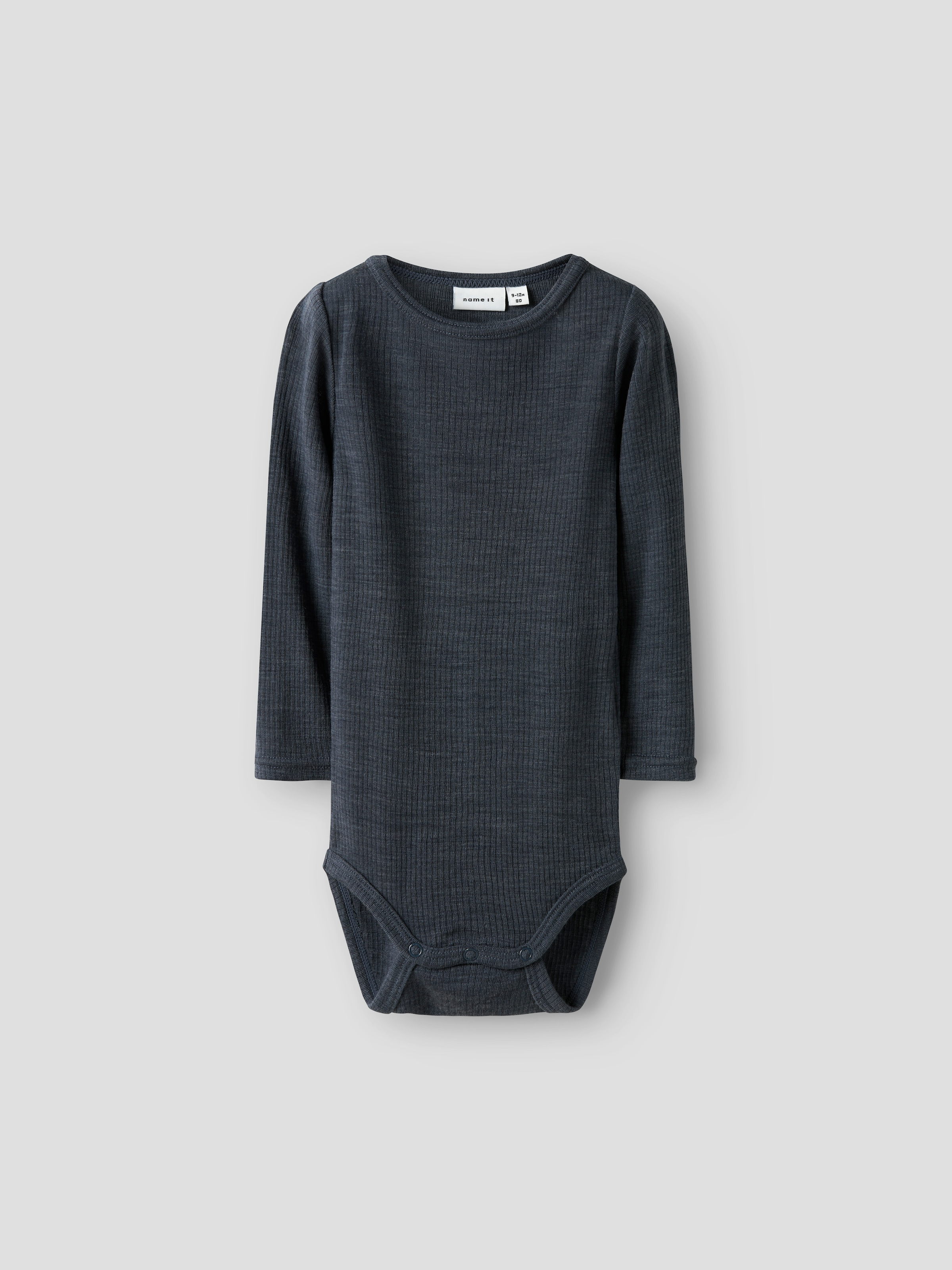 Name It Langarmbody »NBNWAX WOOL RIB LS BODY NOOS«, aus reiner Merinowolle