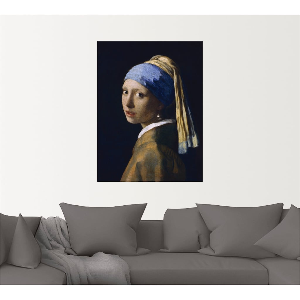 Artland Wandbild »Das Mädchen mit dem Perlenohrgehänge«, Frau, (1 St.)