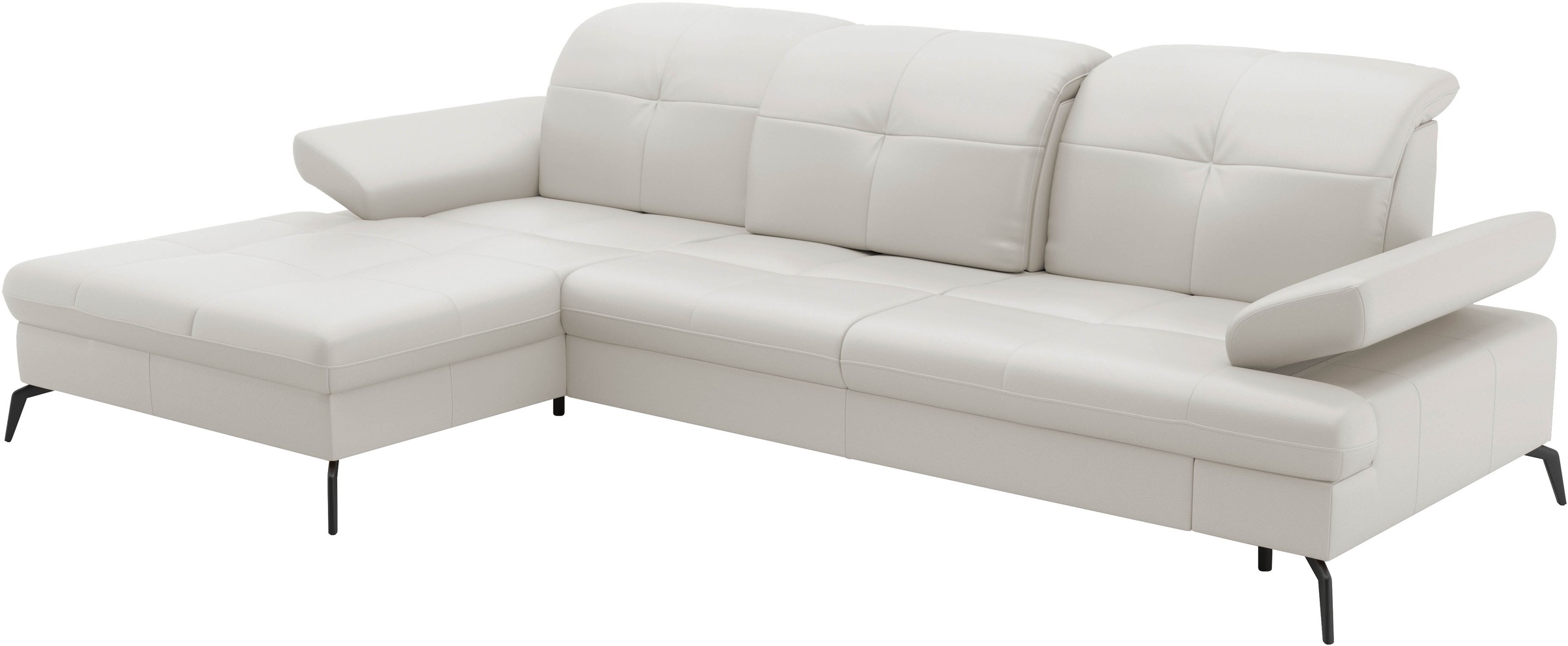 sit&more Ecksofa »Amica, L-Form, inkl. Sitztiefenverstellung & Armteilverstellung«, wahlweise mit Bettfunktion, Bettkasten und Kopfteilverstellung