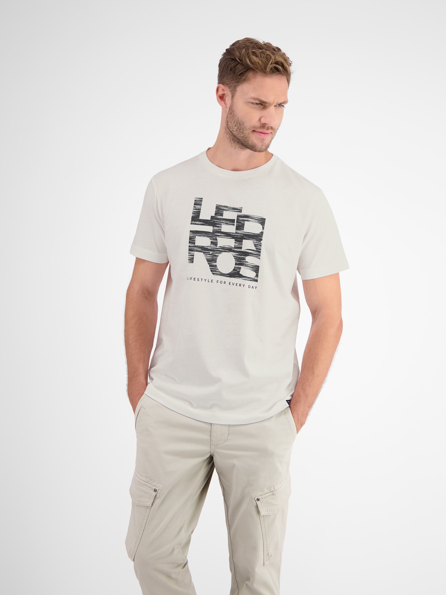 LERROS T-Shirt »LERROS T-Shirt mit LERROS Print«
