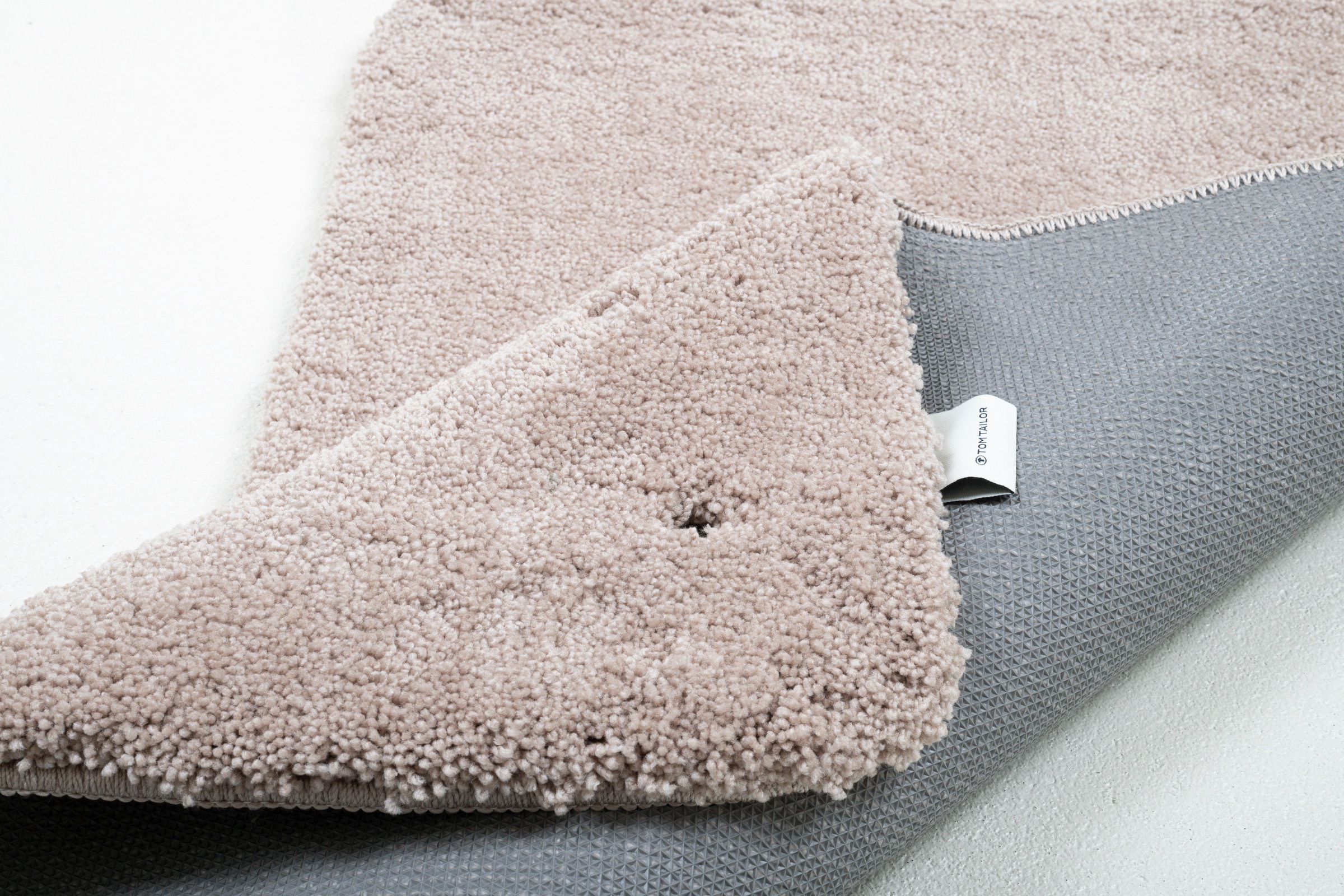 TOM TAILOR HOME Badematte »Cozy Bath UNI«, rutschhemmend beschichtet, fussbodenheizungsgeeignet, Badteppich, Uni Farben, rechteckig, rund und oval erhältlich