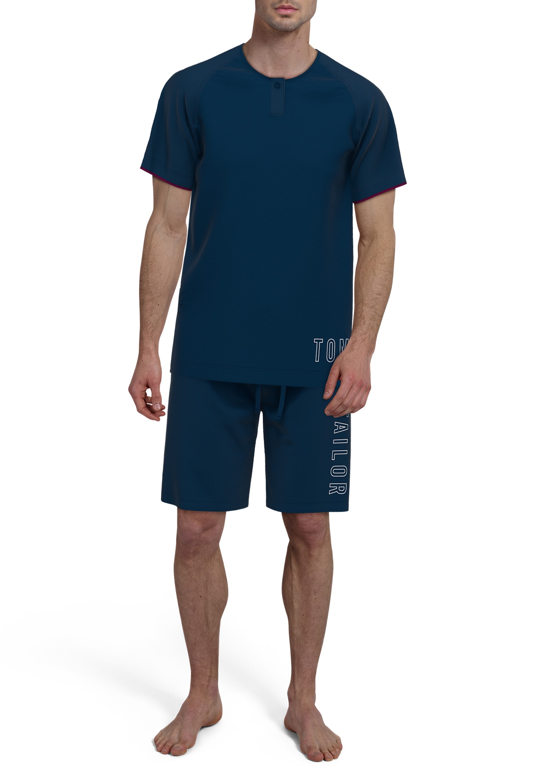 TOM TAILOR Shorty »Kilkenny«, (2 tlg.), Mit grossem Wording