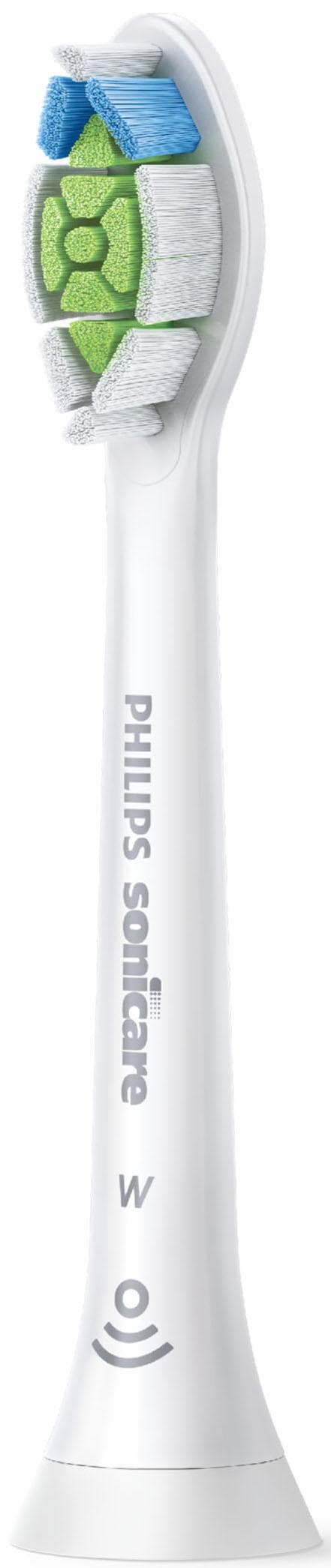 Philips Sonicare Aufsteckbürsten »Standard W2 Optimal White, Farbe weiss«, mit der Bürstenkopferkennung, Standardgrösse