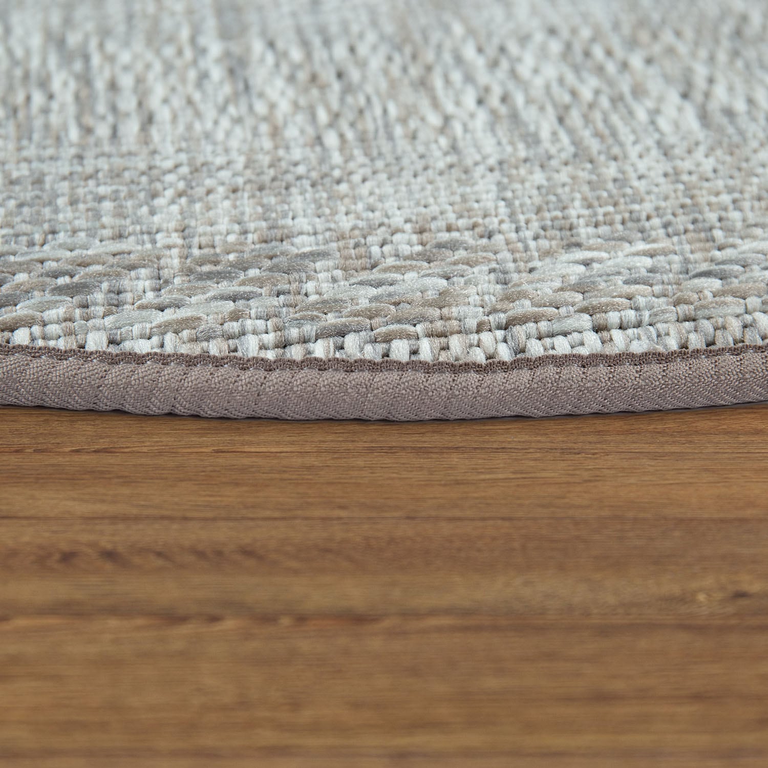 Paco Home Teppich »Malmedy 490«, rund, 4 mm Höhe, Flachgewebe, melierte Sisal-Optik, In- und Outdoor geeignet