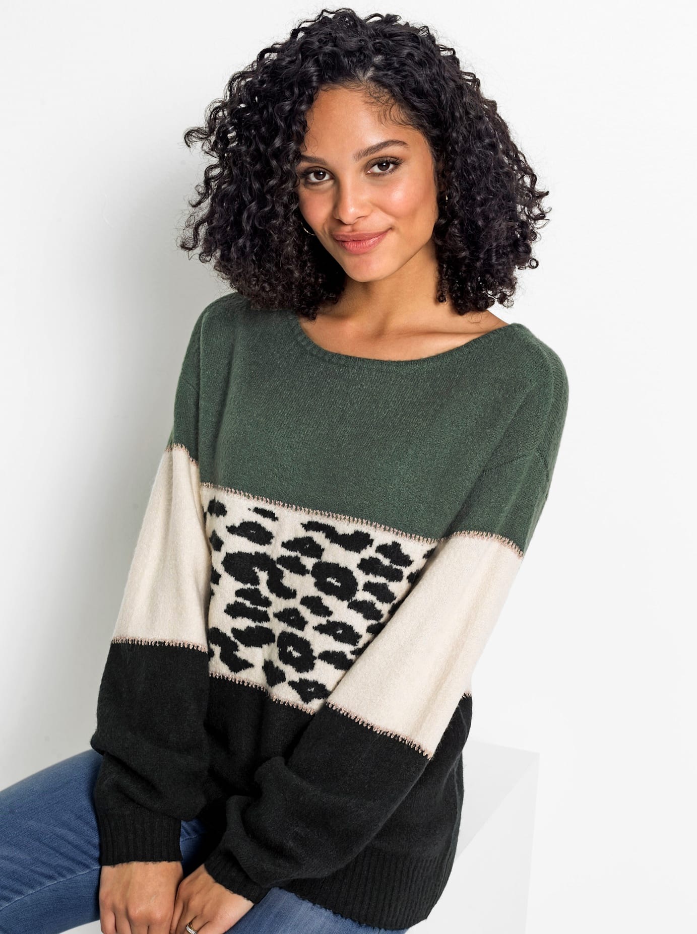 Inspirationen Rundhalspullover »Pullover«