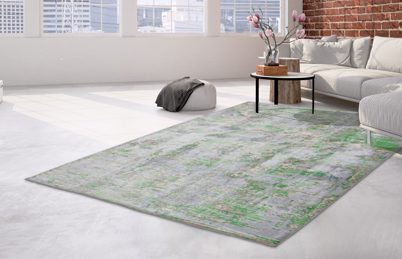 Arte Espina Teppich »Ocean 500«, rechteckig, 23 mm Höhe, Angenehm flauschige Haptik, handgefertigte Unikate, pflegeleicht