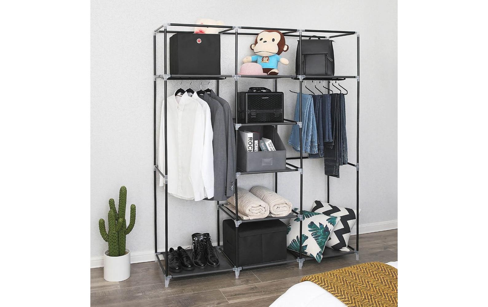 SONGMICS Regal »150 cm x 175 cm, Schwarz«