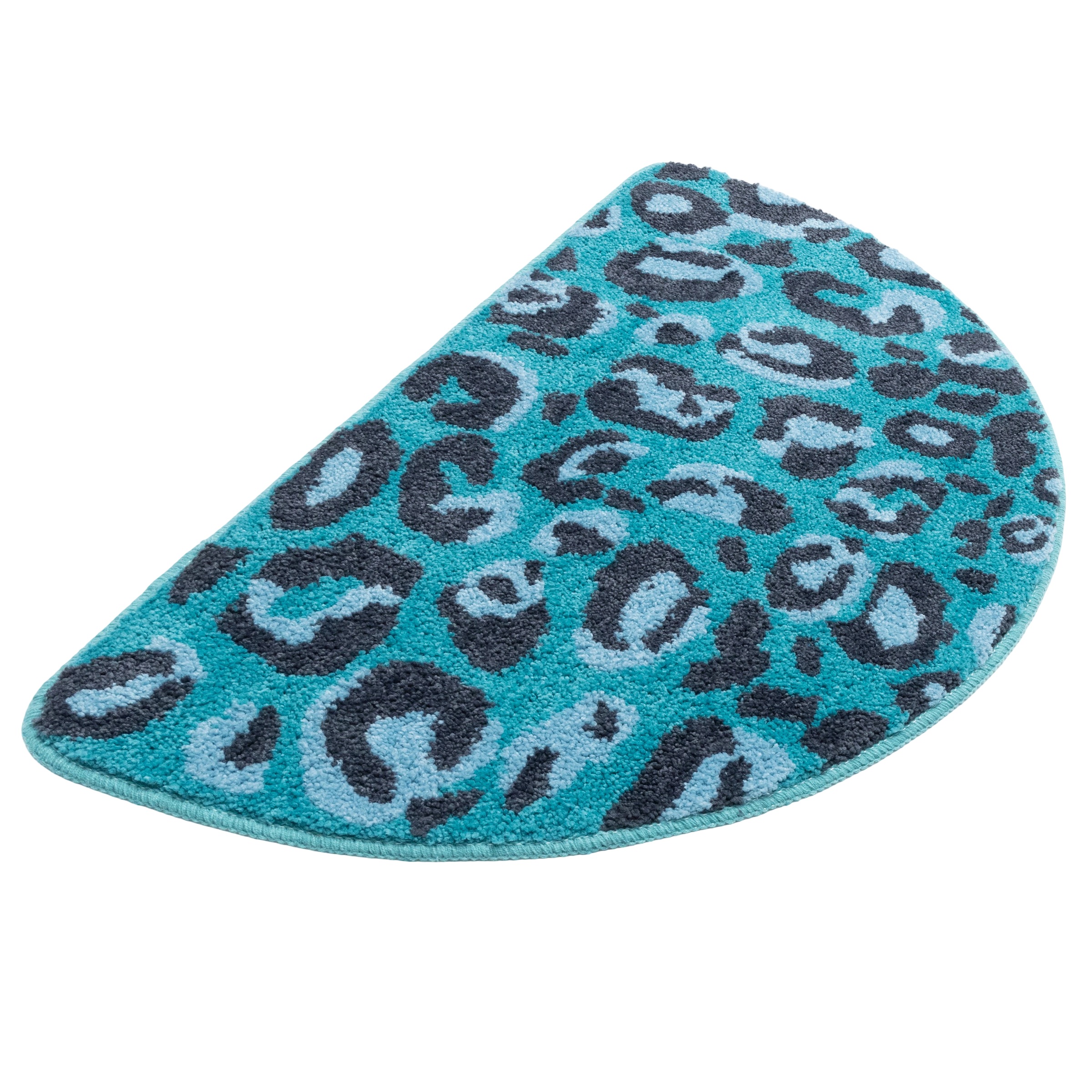 OTTO home Badematte "Regona Leo, Badvorleger, Badezimmer Teppich, Duschvorleger" Höhe 10 mm rutschhemmend beschichtet fußbodenheizungsgeeignet  schnell trocknend Leoparden-Muster, Animal Print, modern