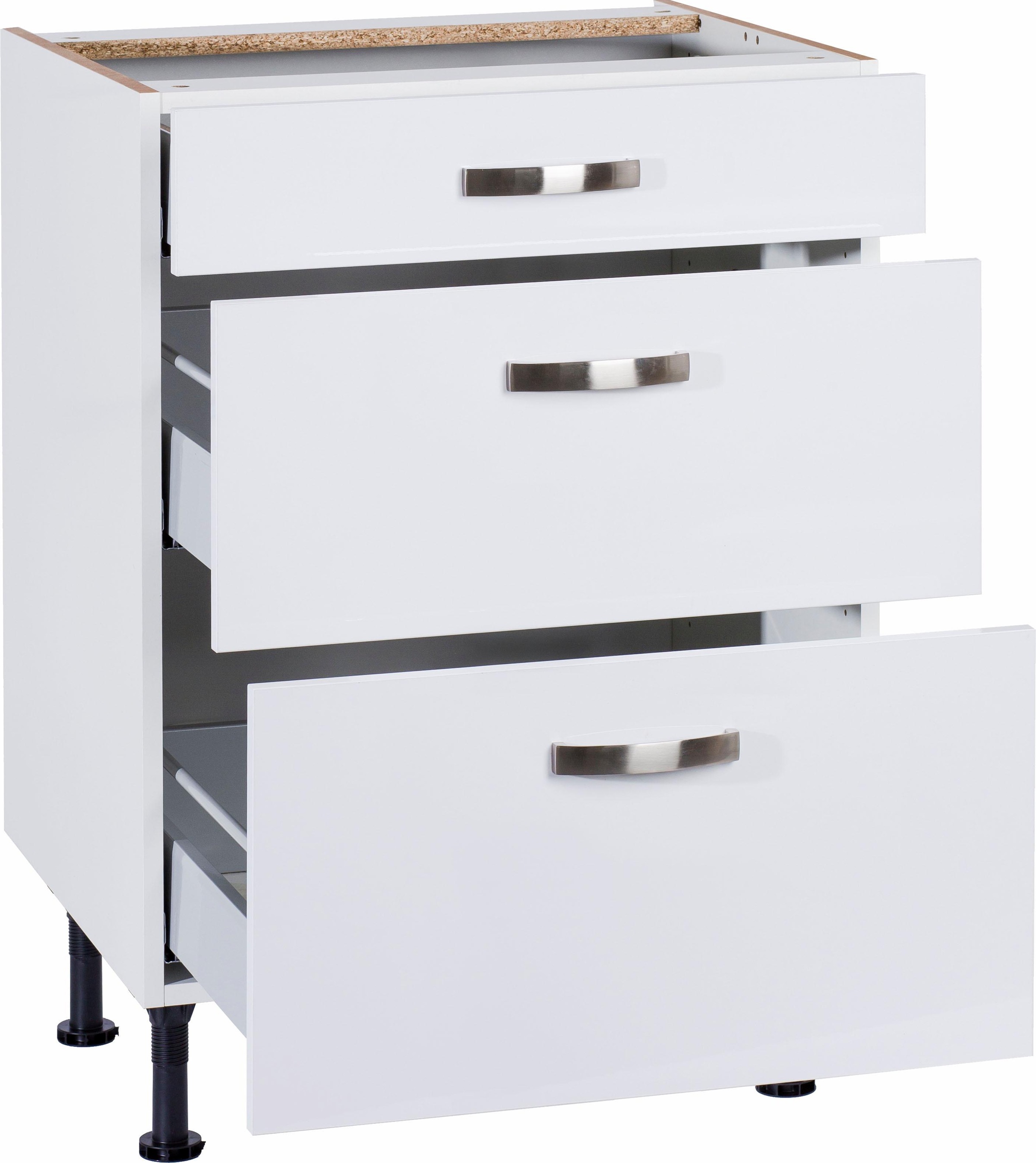 KOCHSTATION Unterschrank »KS-Cara«, Breite 60 cm, mit Vollauszügen und Soft-Close-Funktion