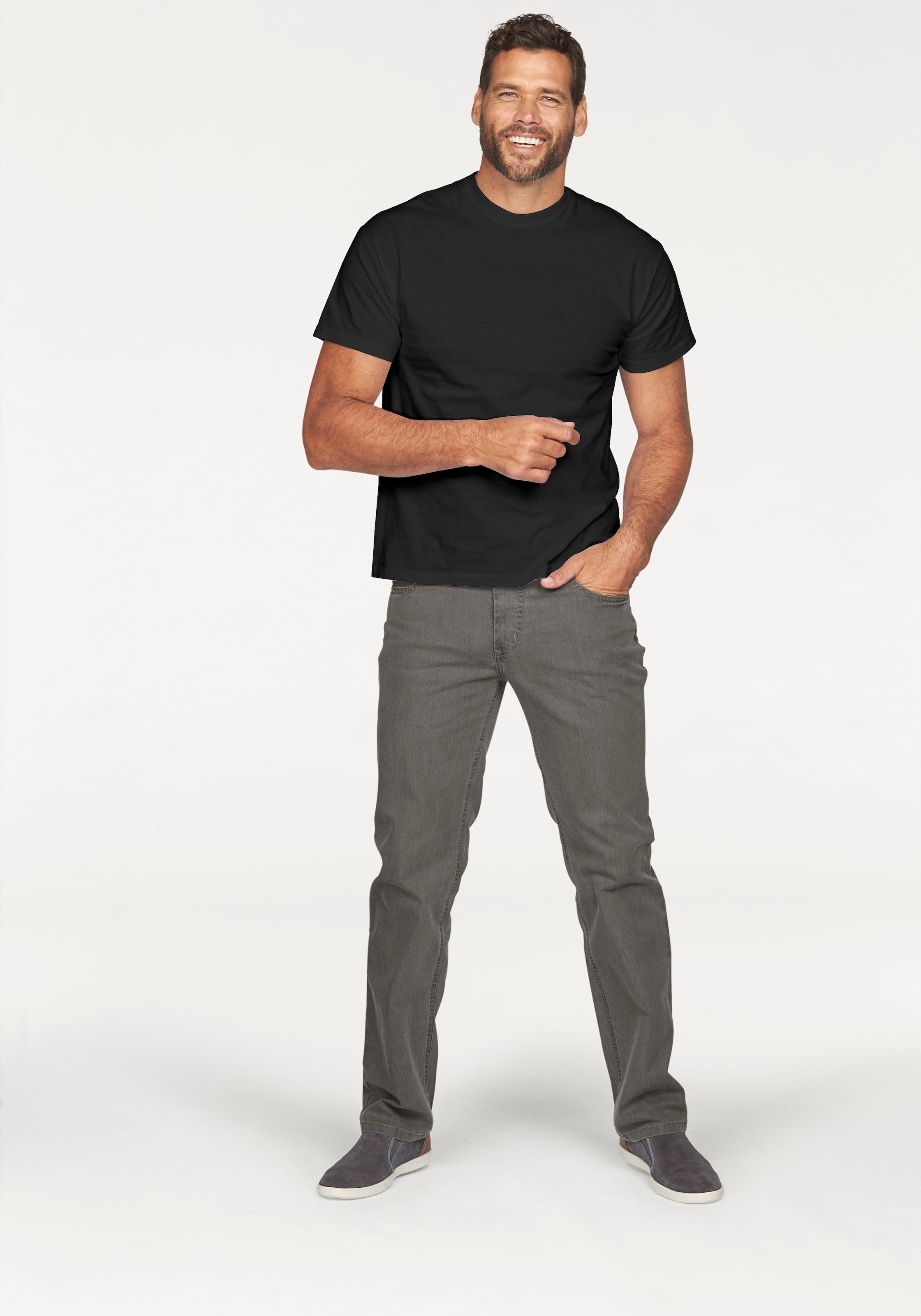 Fruit of the Loom T-Shirt », sechs Stück in unterschiedlicher Farbkomination«, (Packung, 6 tlg., 6er-Pack), mit Rundhalsausschnitt