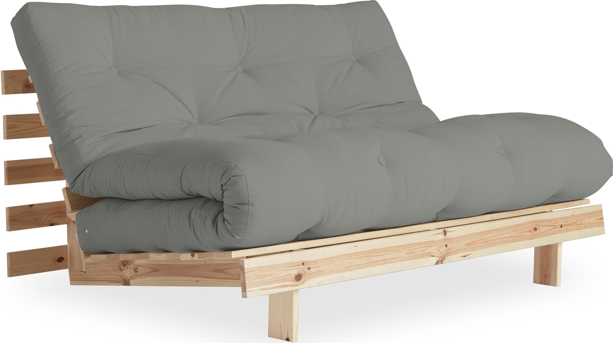 Karup Design Daybett »Daybett Roots Schlafsofa – Gästebett & Sofa aus FSC®-Kiefer«, Inkl. Futonmatratze, in mehreren Grössen & Farben erhältlich