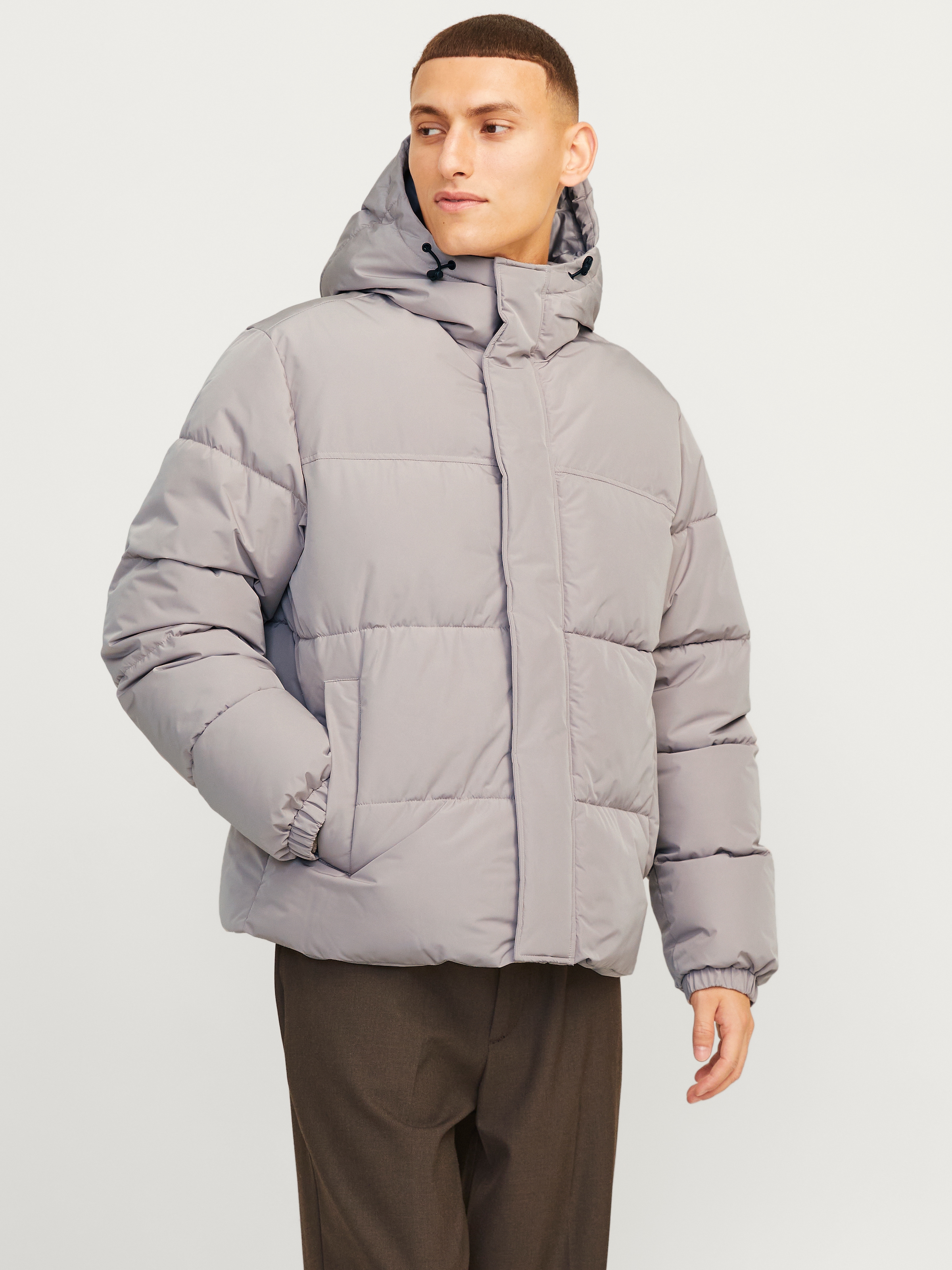 Steppjacke »JJEBRADLEY PUFFER HOOD SN«, mit Kapuze