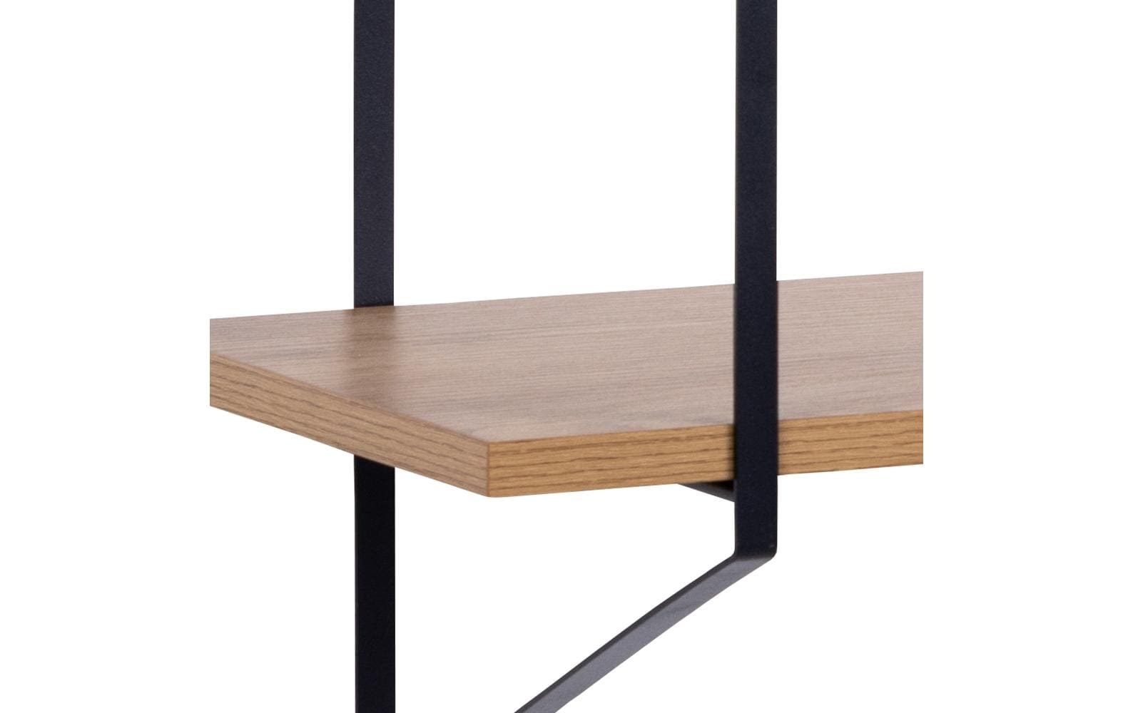 AC Design Wandregal »Design Belfast 191 x 25,5 x 79 cm, Braun/Schwarz«