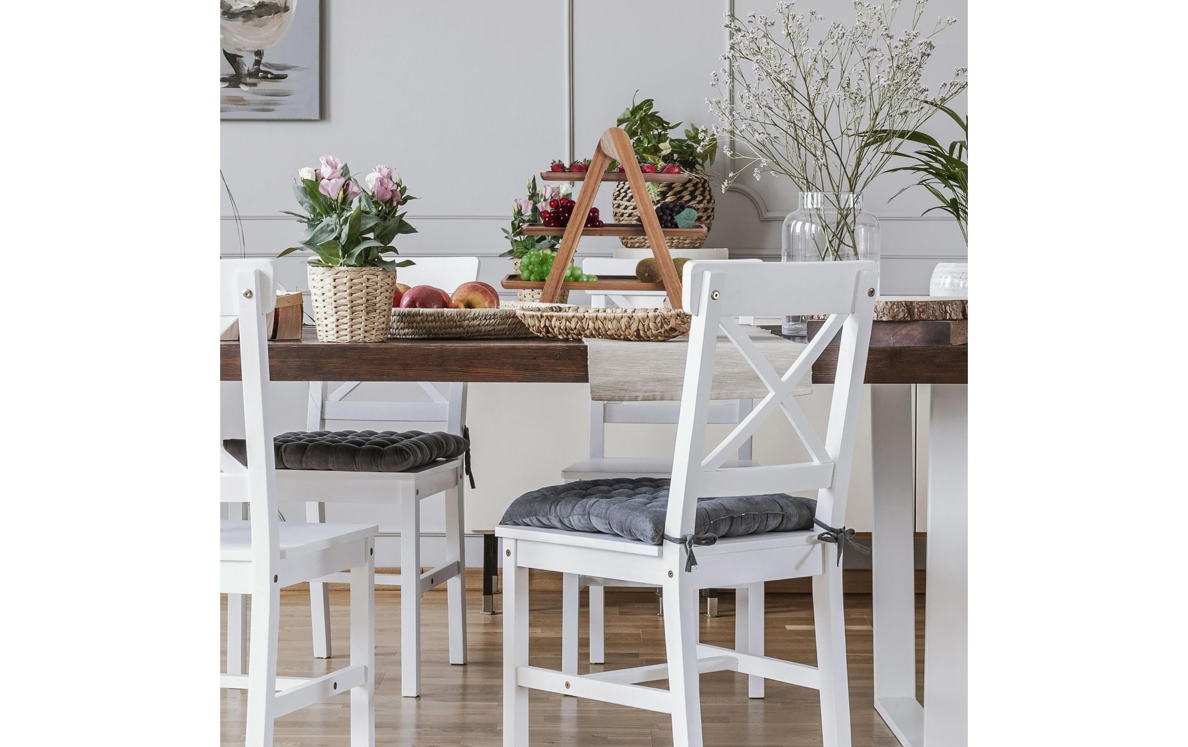 relaxdays Etagere »3-stufig«, Holzart: Akazie (China)