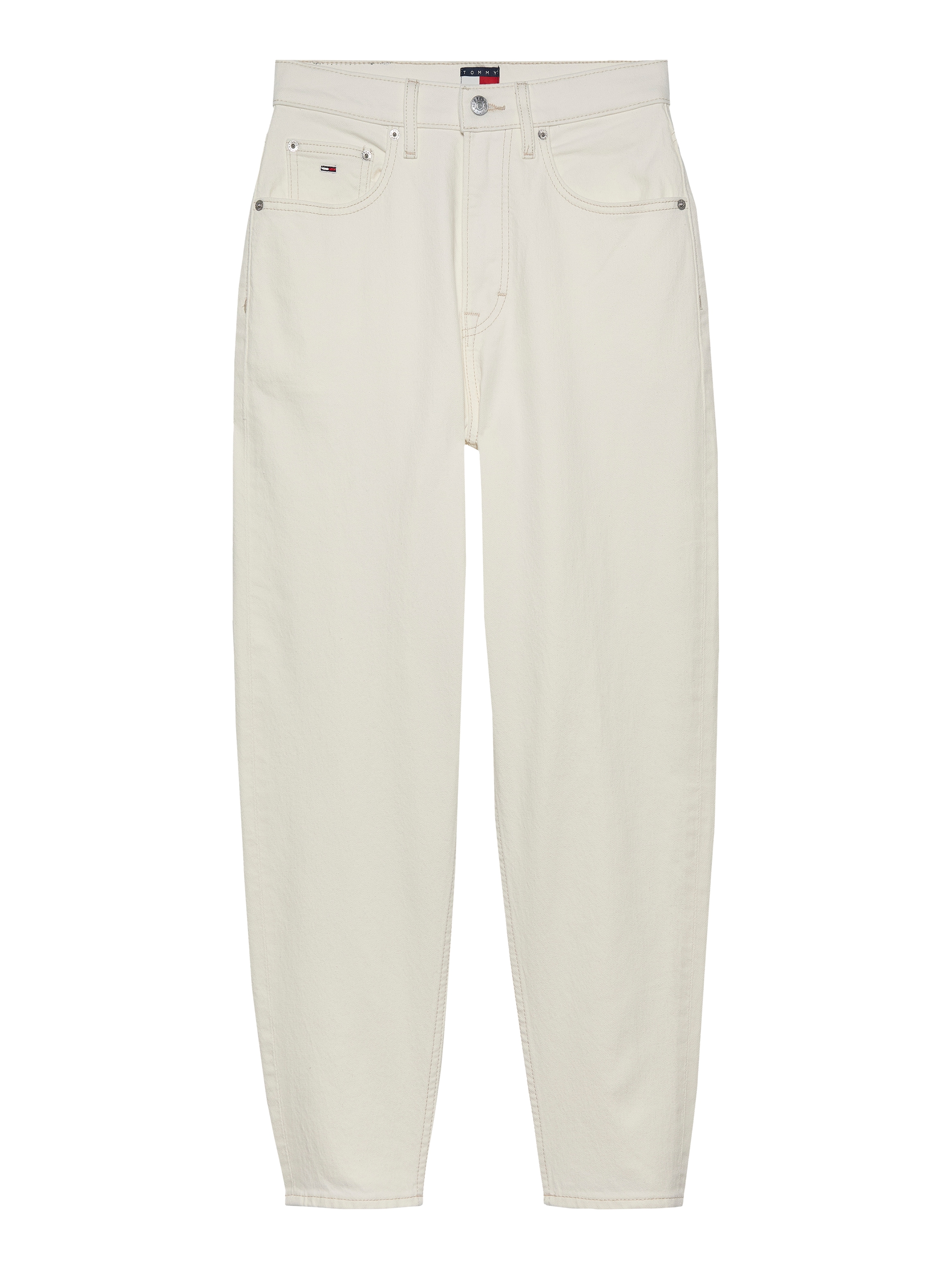 Tommy Jeans Mom-Jeans »High waist - Mom-Jeans Tapered«, mit Logo-Stickereien, in knöchelfreier Länge