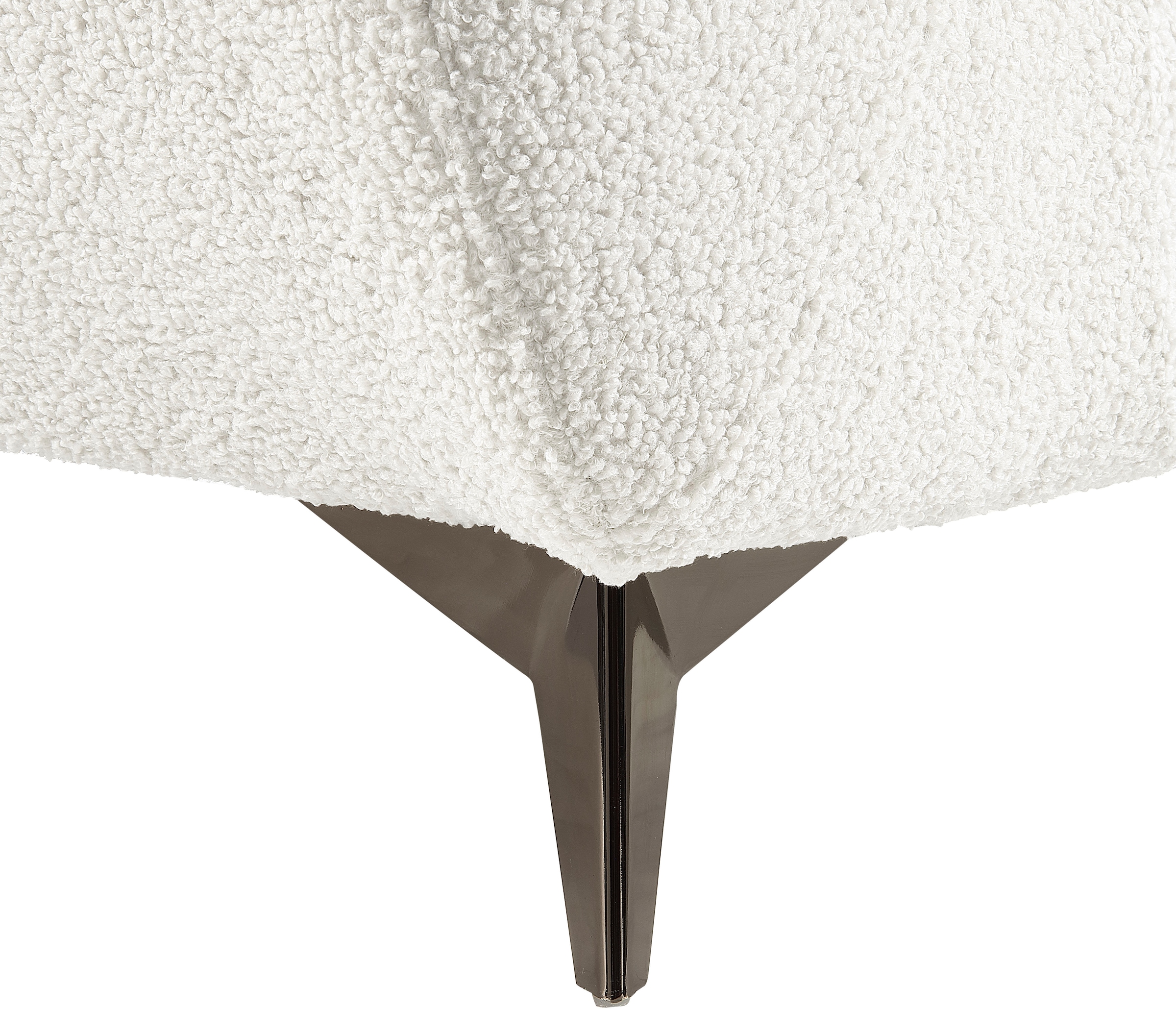 ATLANTIC home collection Sessel »Shawn«, mit Federkern, trendy Bezug mit Teddyoptik