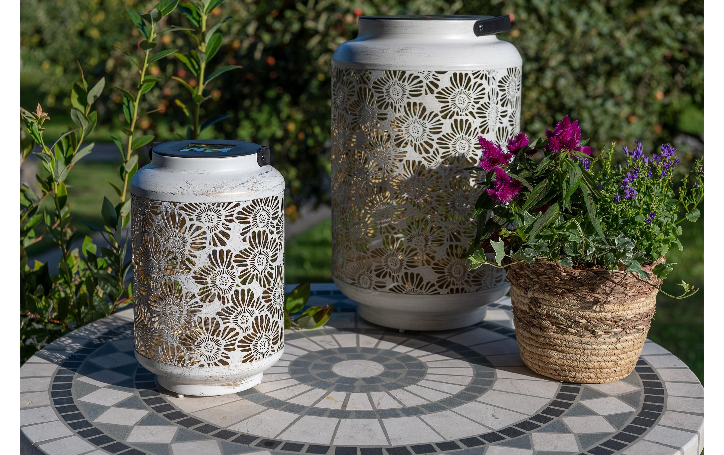 STT LED Gartenleuchte »Flower weiss«