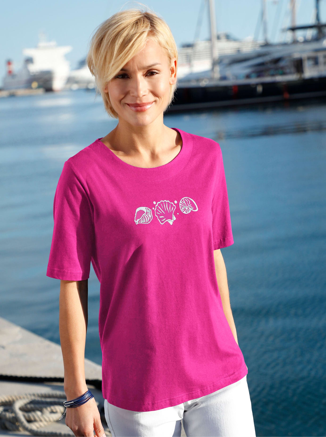 Casual Looks Kurzarmshirt »Shirt«, (1 tlg.)