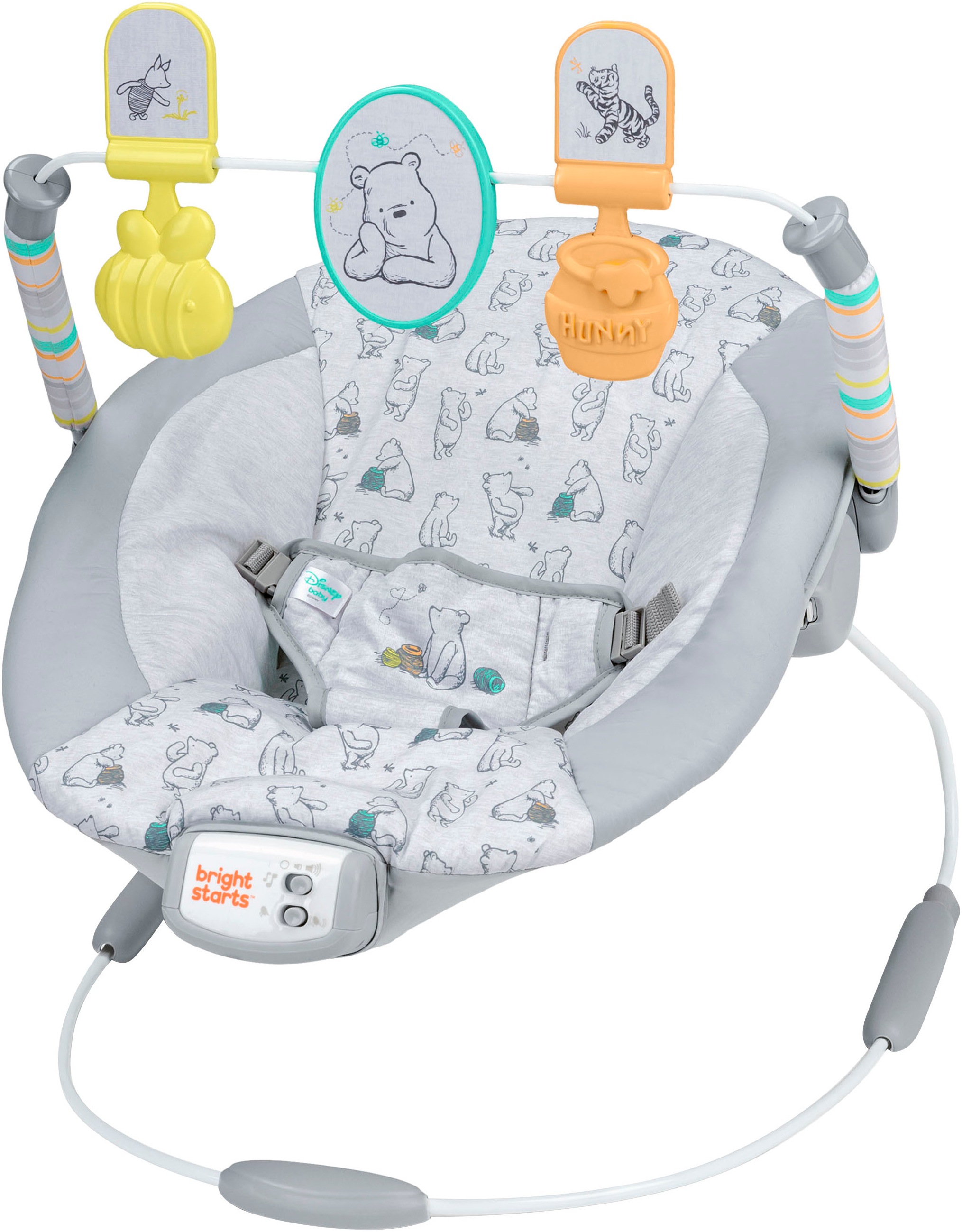 Bright Starts Babywippe »Disney Winnie the Pooh Classic Pals Vibrating Bouncer« bis 9 kg mit Sound-Effekt