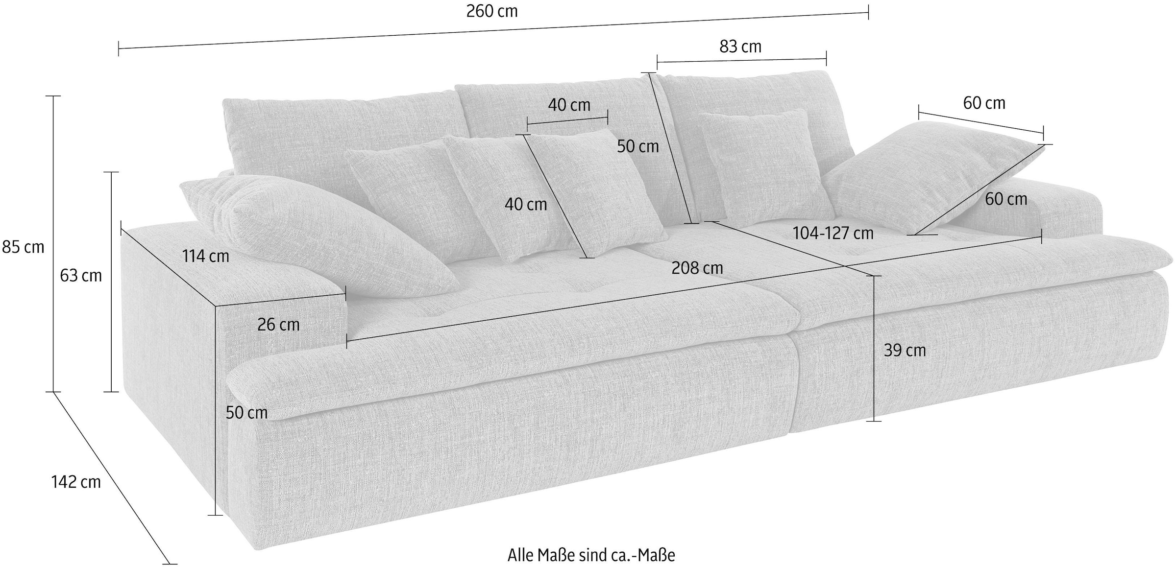Big Sofa im Sofas Jelmoli-Versand finden XXL online |