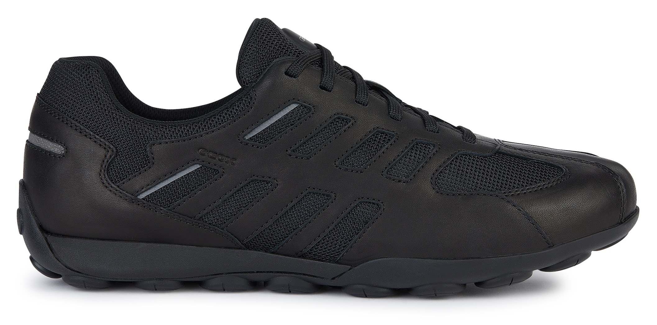 Geox Sneaker »U SNAKE 2.0 A«, mit dunkler Sohle, Freizeitschuh, Halbschuh, Schnürschuh