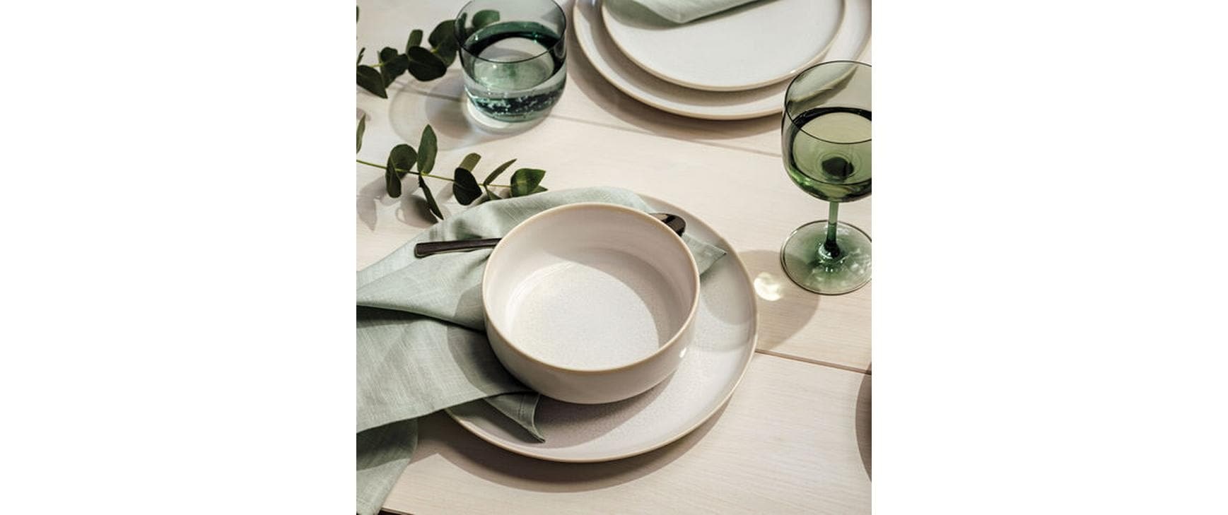 Villeroy & Boch Speiseteller »Crafted Cotton Ø 26 cm, 6 Stück,Weiss«