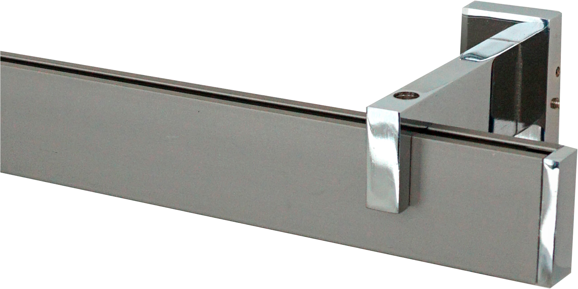 GARESA Innenlaufschiene »FLAT«, 1 läufig-läufig, Wunschmasslänge, Rechteckprofil, Wandmontage, perfekter Lauf, modern, verlängerbar