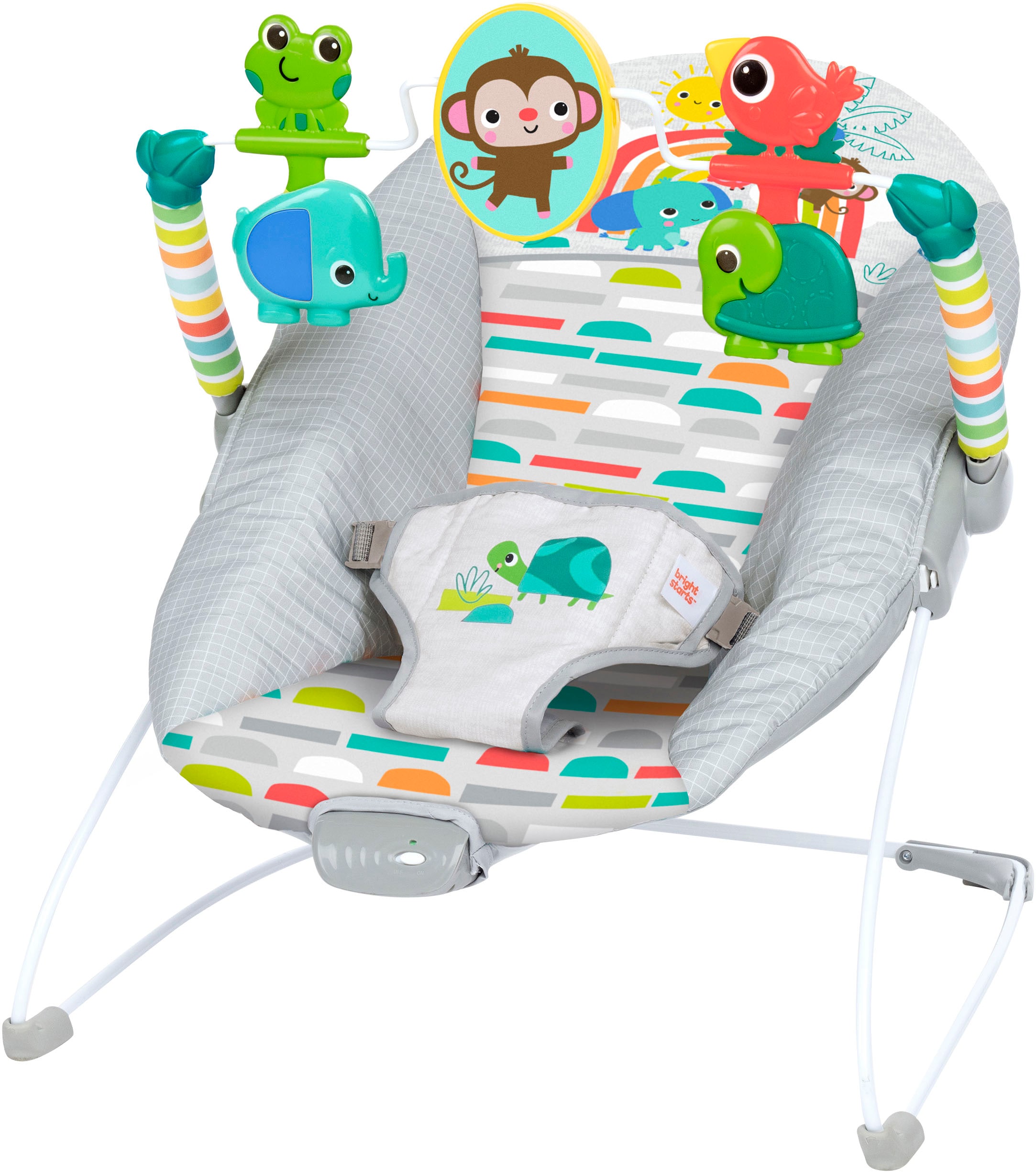 Bright Starts Babywippe »Playful Paradise™ Vibrating Bouncer« bis 9 kg mit Sound-Effekt