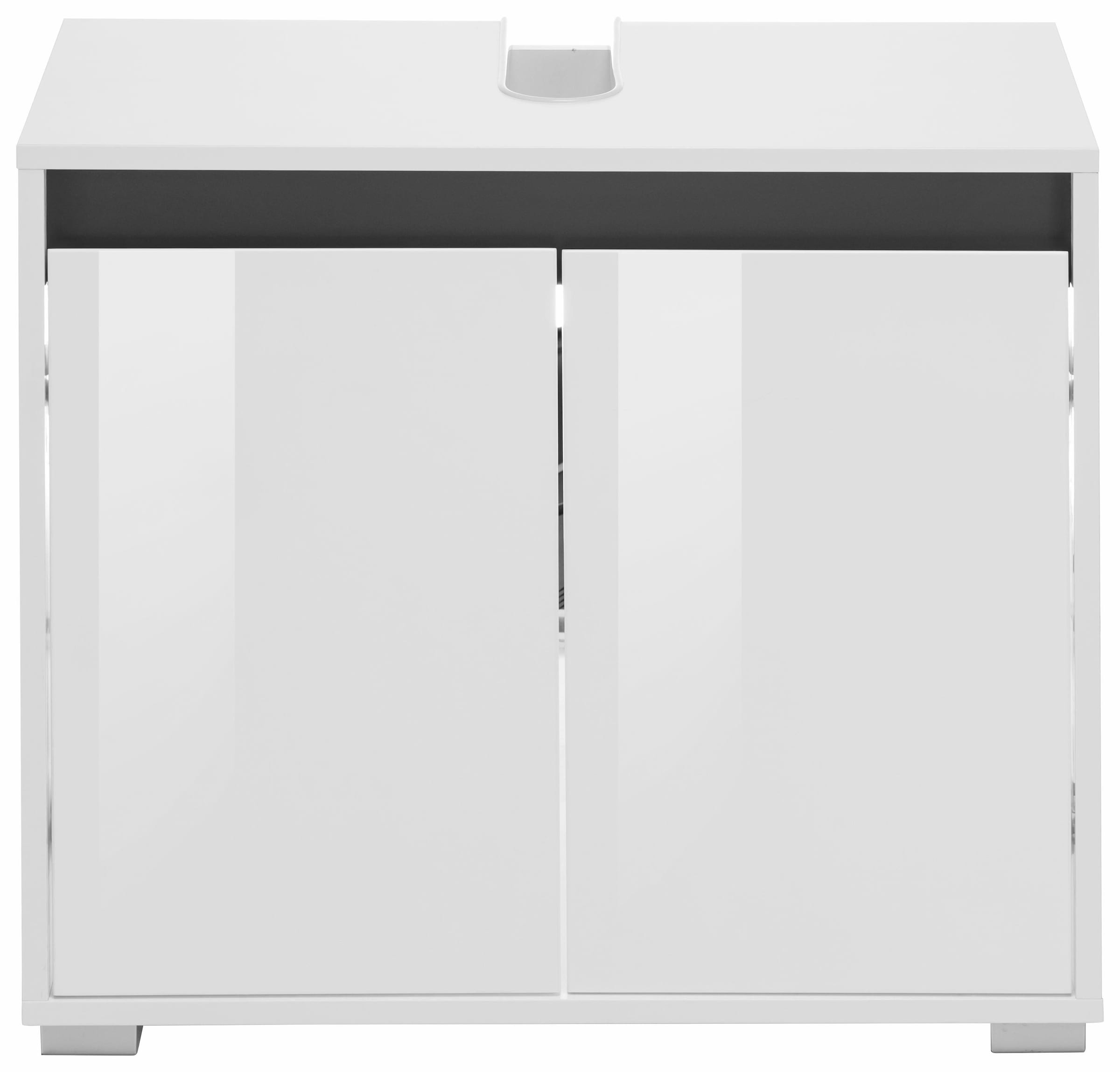 welltime Waschbeckenunterschrank »Siena«, Waschtisch mit einem Fach und Wechselblende - Masse (B/T/H) 67/37/60 cm