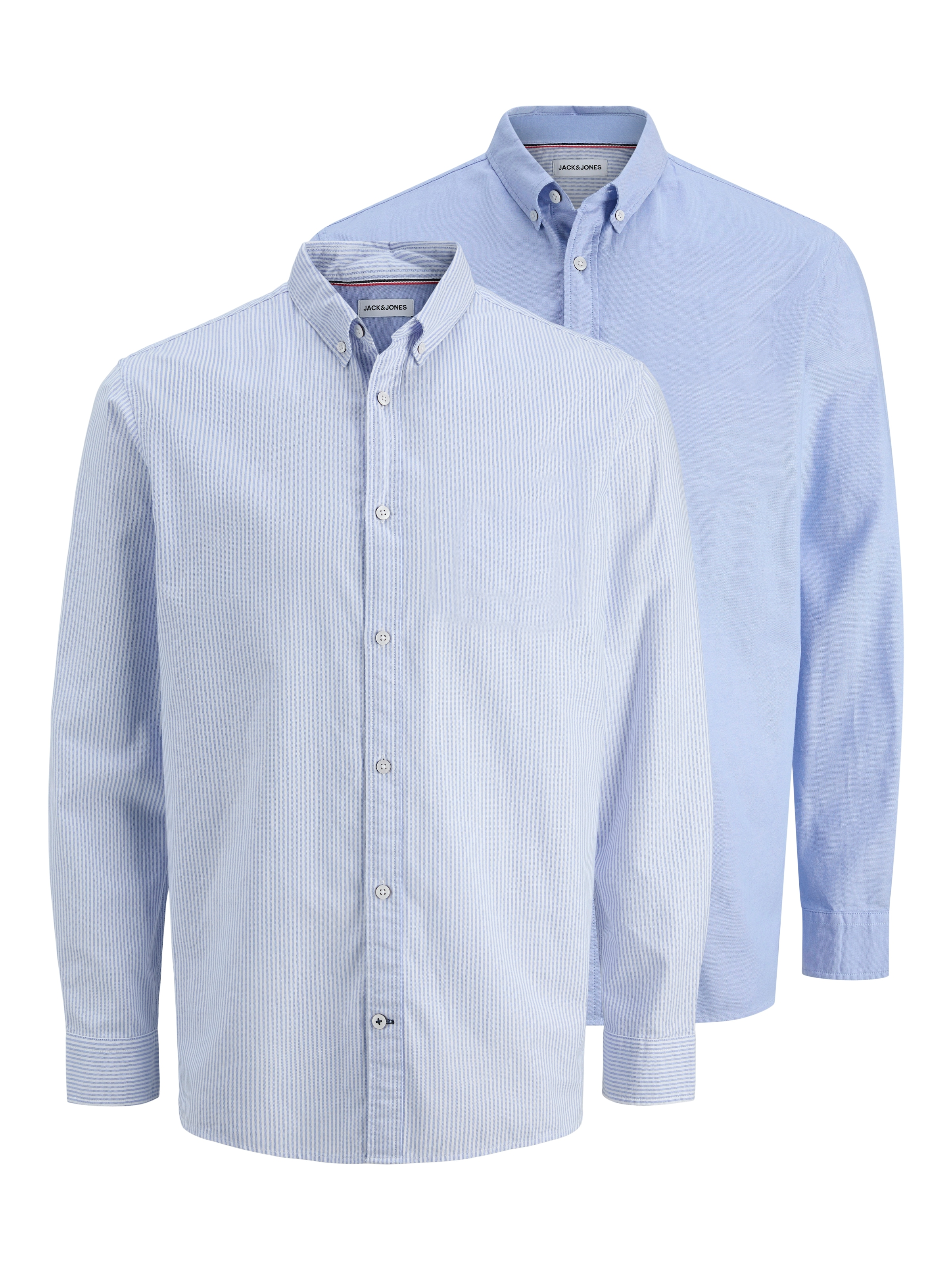 Jack & Jones Langarmhemd "JJOXFORD DETAIL SHIRT LS 2 PACK MP" Packung, 2 Stk.