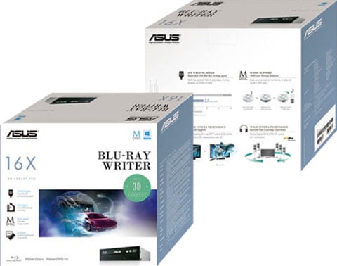 Asus DVD-Brenner »BW-16D1HT«, (SATA BD 16 fachx/DVD 16 fachx/CD 48 fachx)