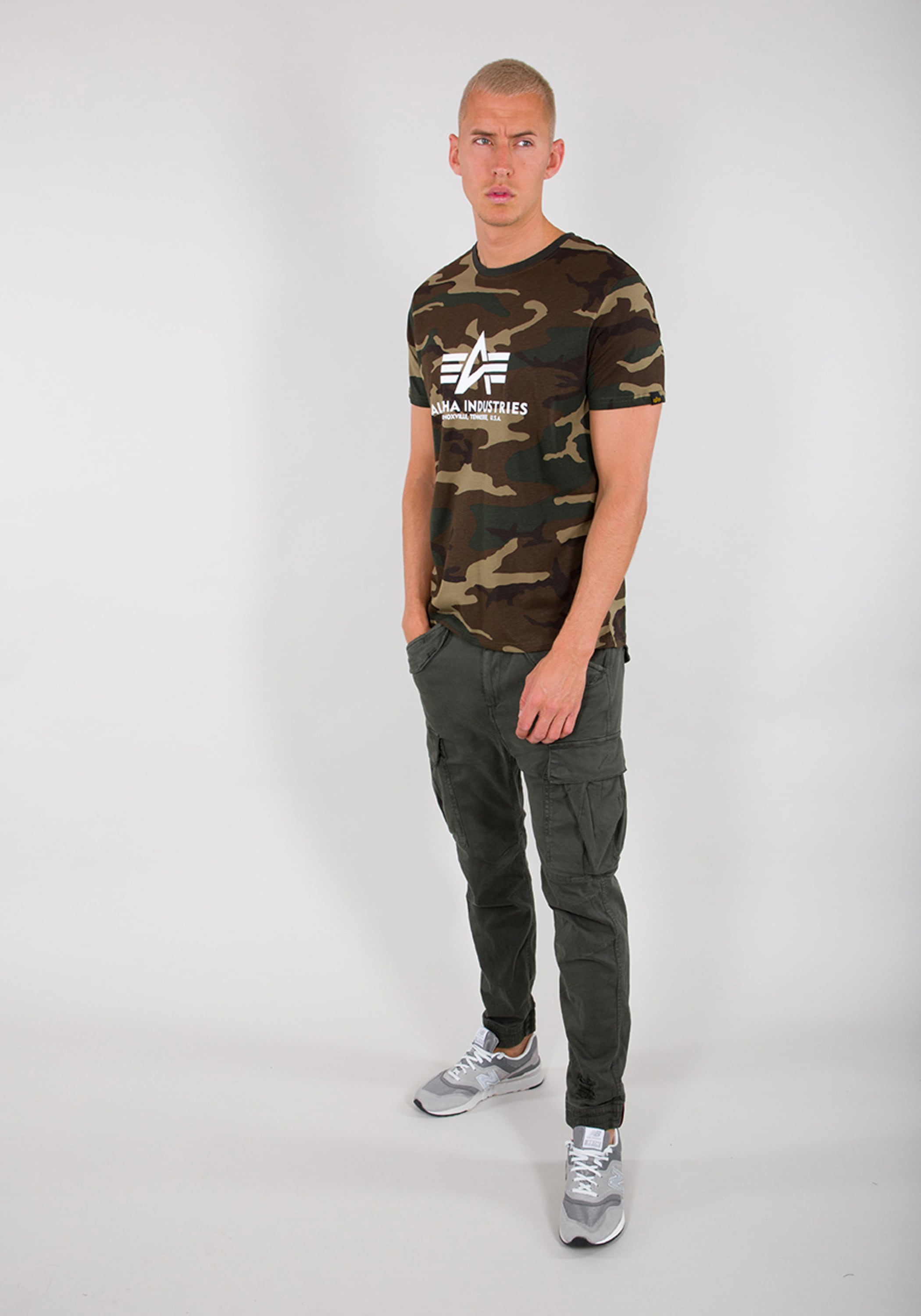 Alpha Industries T-Shirt »Alpha Industries Men - T-Shirts Basic T-Shirt BL Camo«