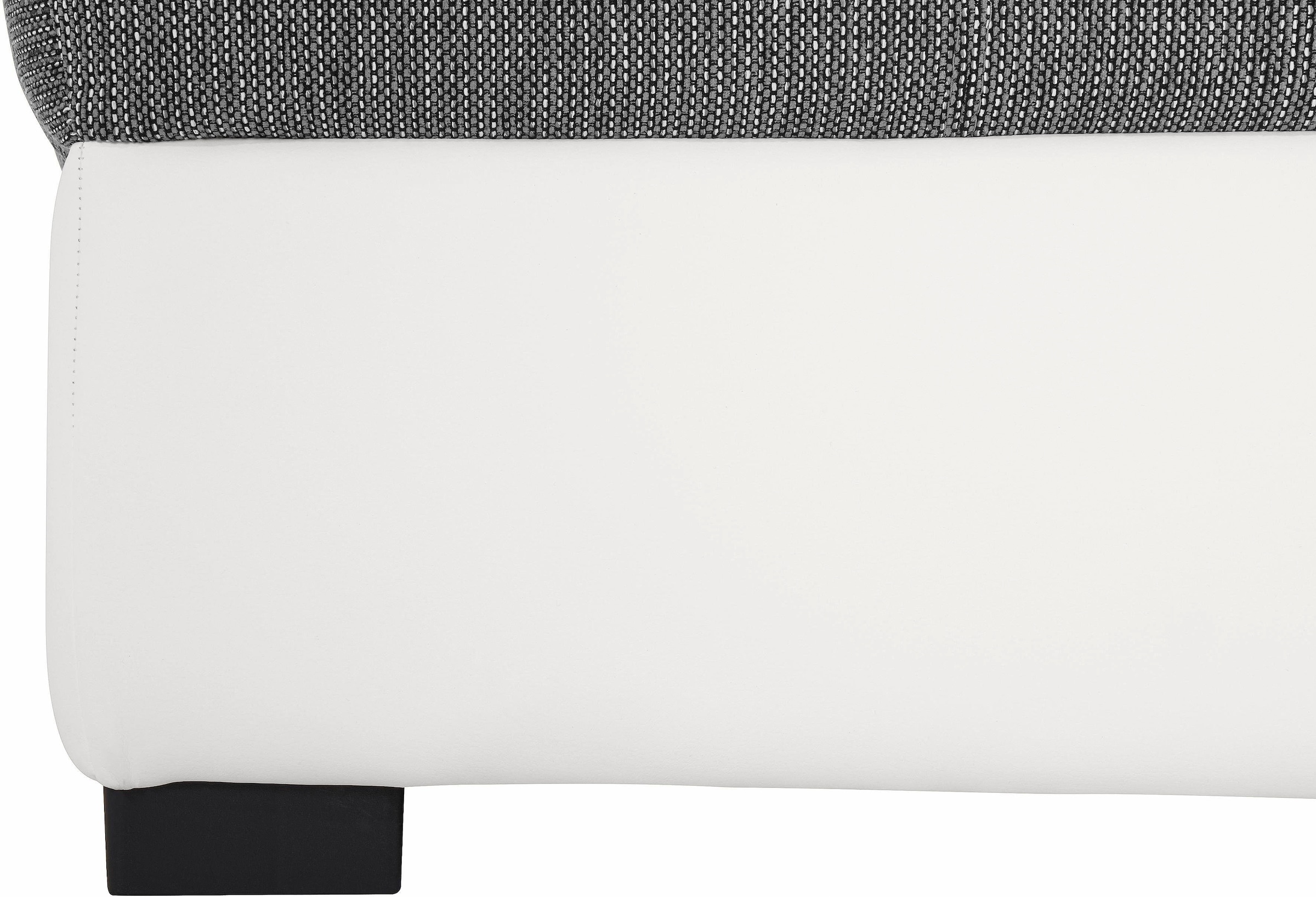 COTTA Polstergarnitur »Speedway U-Form«, (Set), Set bestehend aus: Wohnlandschaft mit Kopfteilverstellung & Hocker