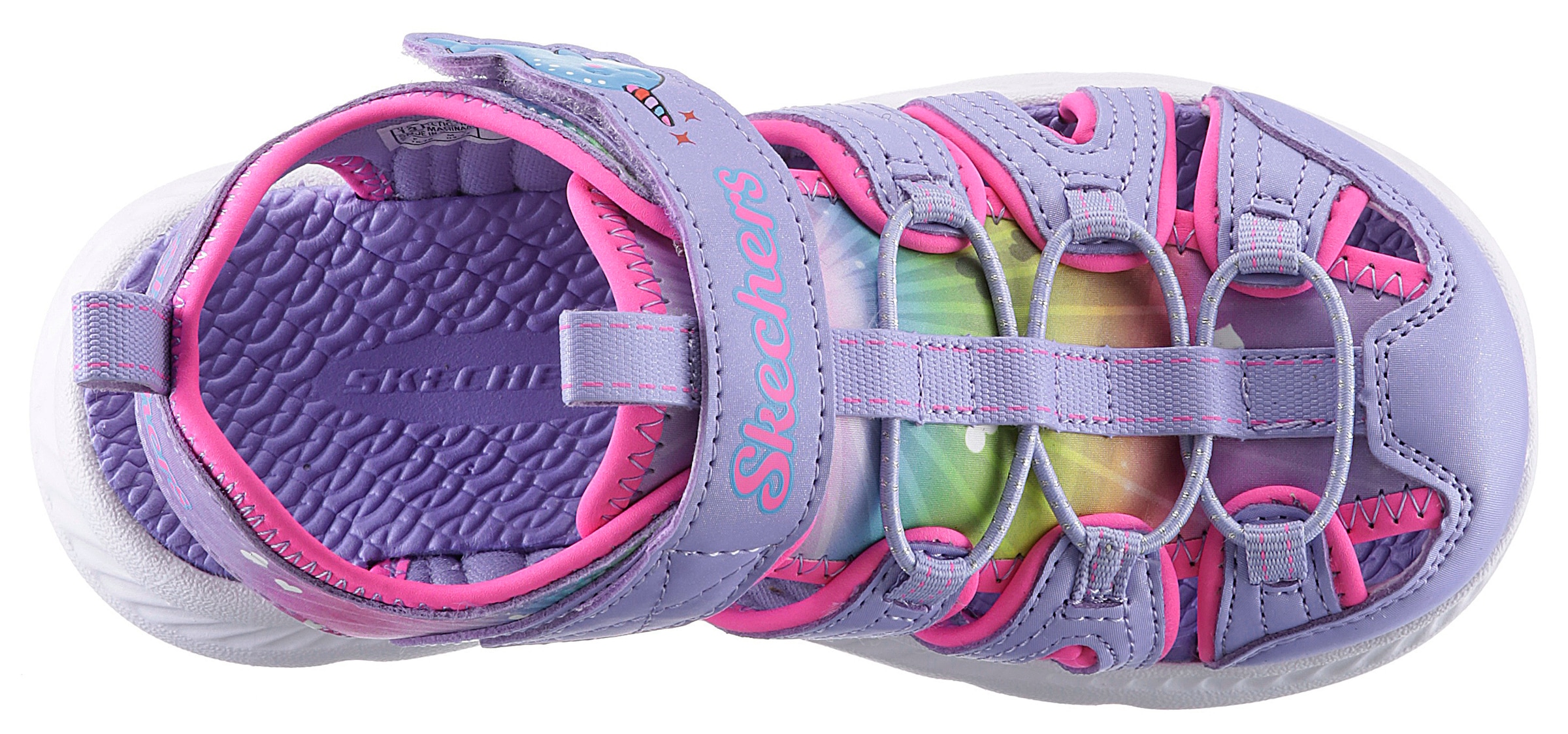 Skechers Kids Sandale »C-FLEX SANDAL 2.0-DAZZLING EX«, Sommerschuh, Klettschuh, Sandalette, mit praktischem Klettverschluss