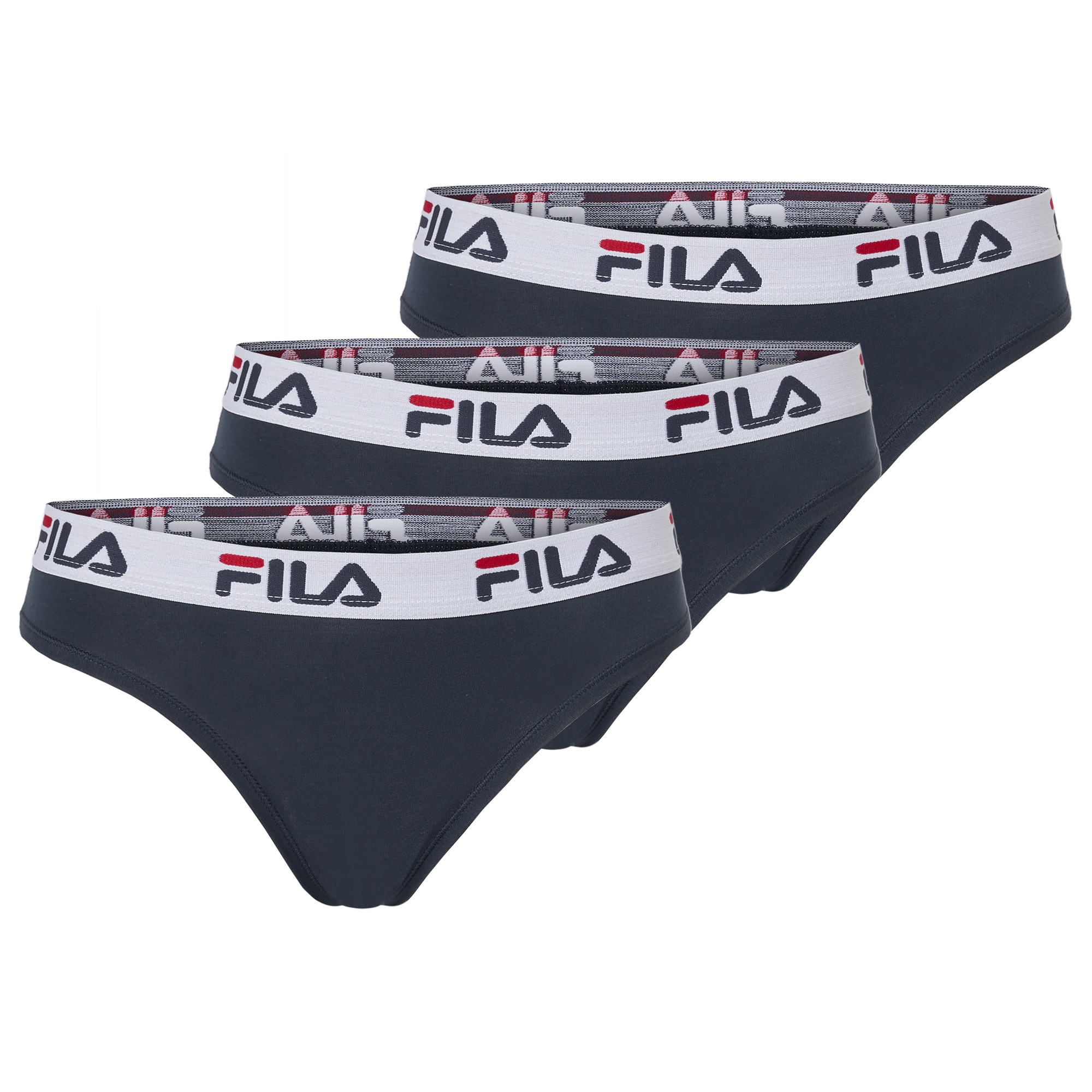 Fila Brasilslip »WOMAN BRAZILIAN SLIP« 3er Pack, mit elastischem Logobund