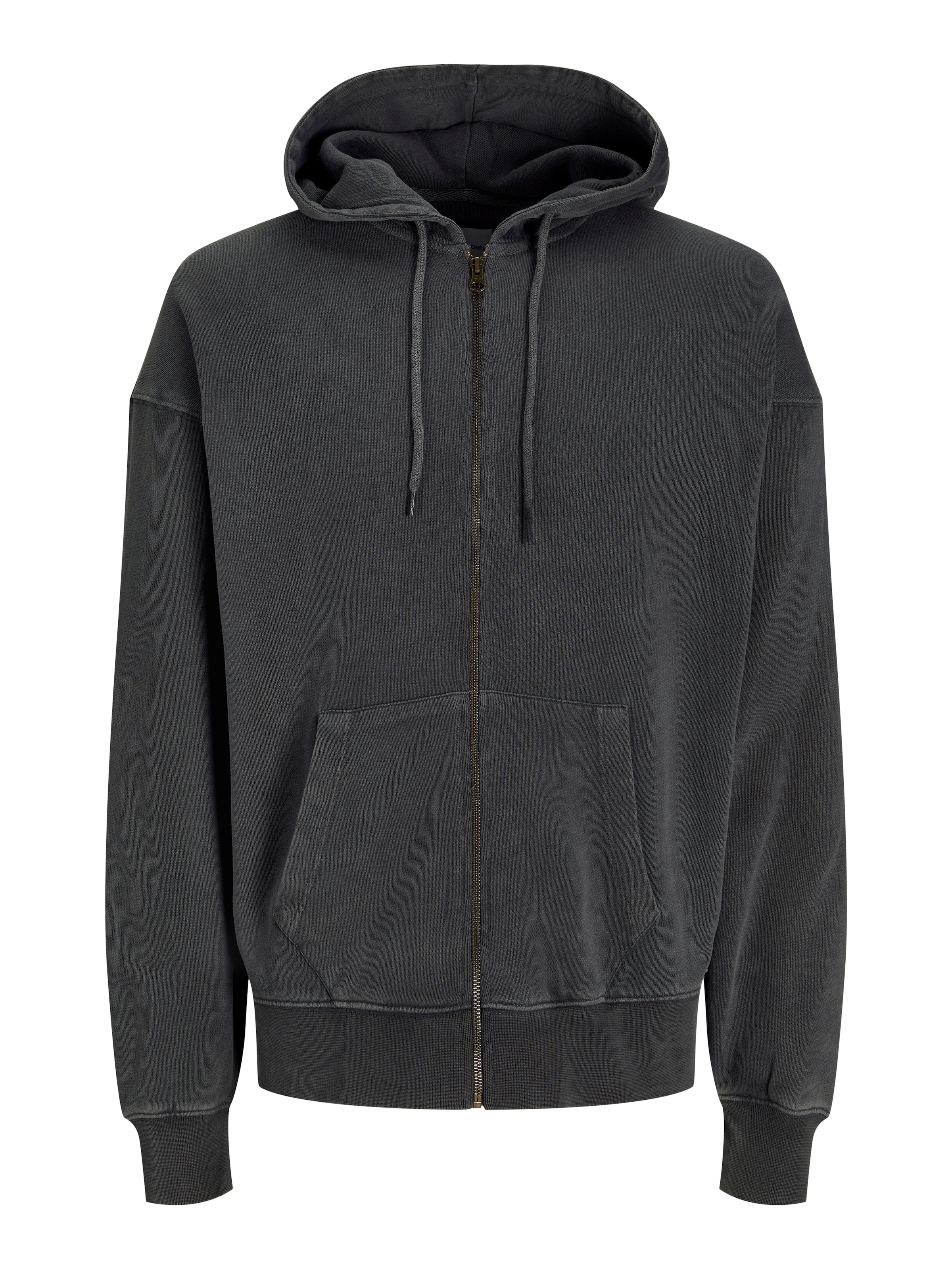 Jack & Jones Kapuzensweatjacke »JJECHARGE Hoodie mit Kapuze, Kordelzug und Taschen«, unifarben, modisch, loose fit, Baumwolle, Kapuze