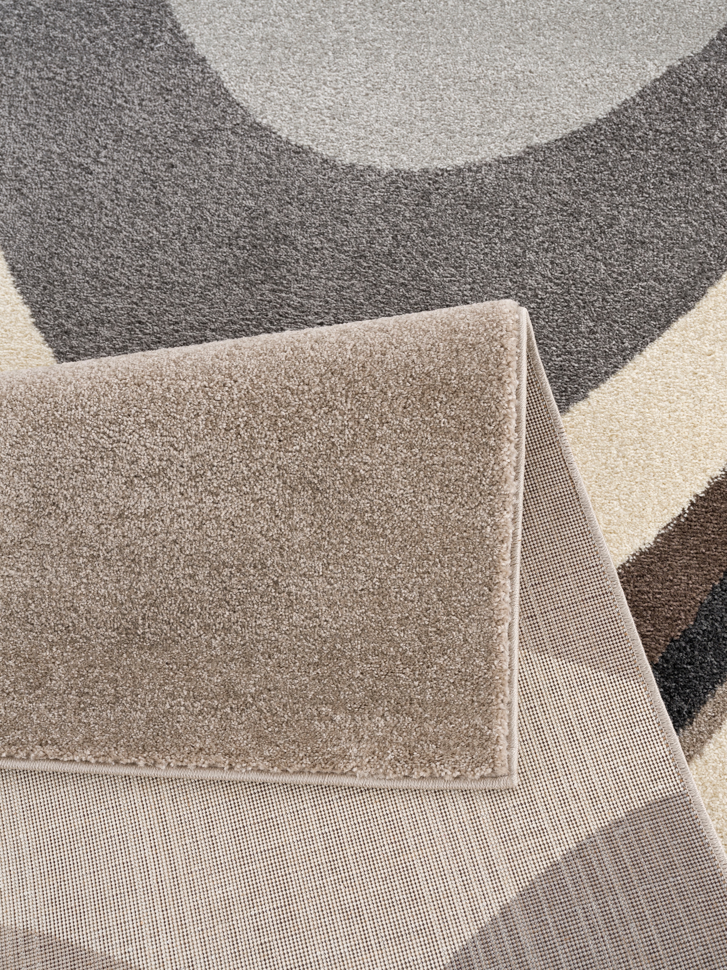andas Teppich »Neele«, rechteckig, Wellen-Design, | Jelmoli-Versand bestellen Konturenschnitt, handgearbeitetem mit online Wende-Teppich