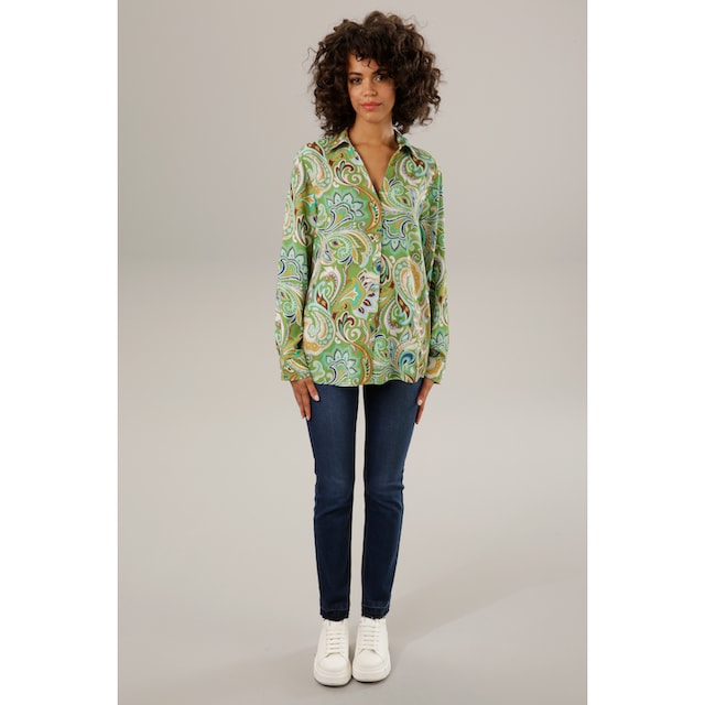 Aniston CASUAL Hemdbluse, graphische Paisley-Muster - jedes Teil ein Unikat  online bestellen | Jelmoli-Versand