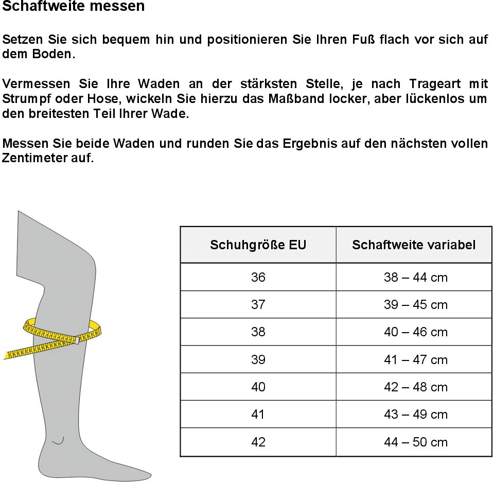 Rieker Winterstiefel, mit zusätzlichem Reissverschluss hinten für regulierbare Schaftweite